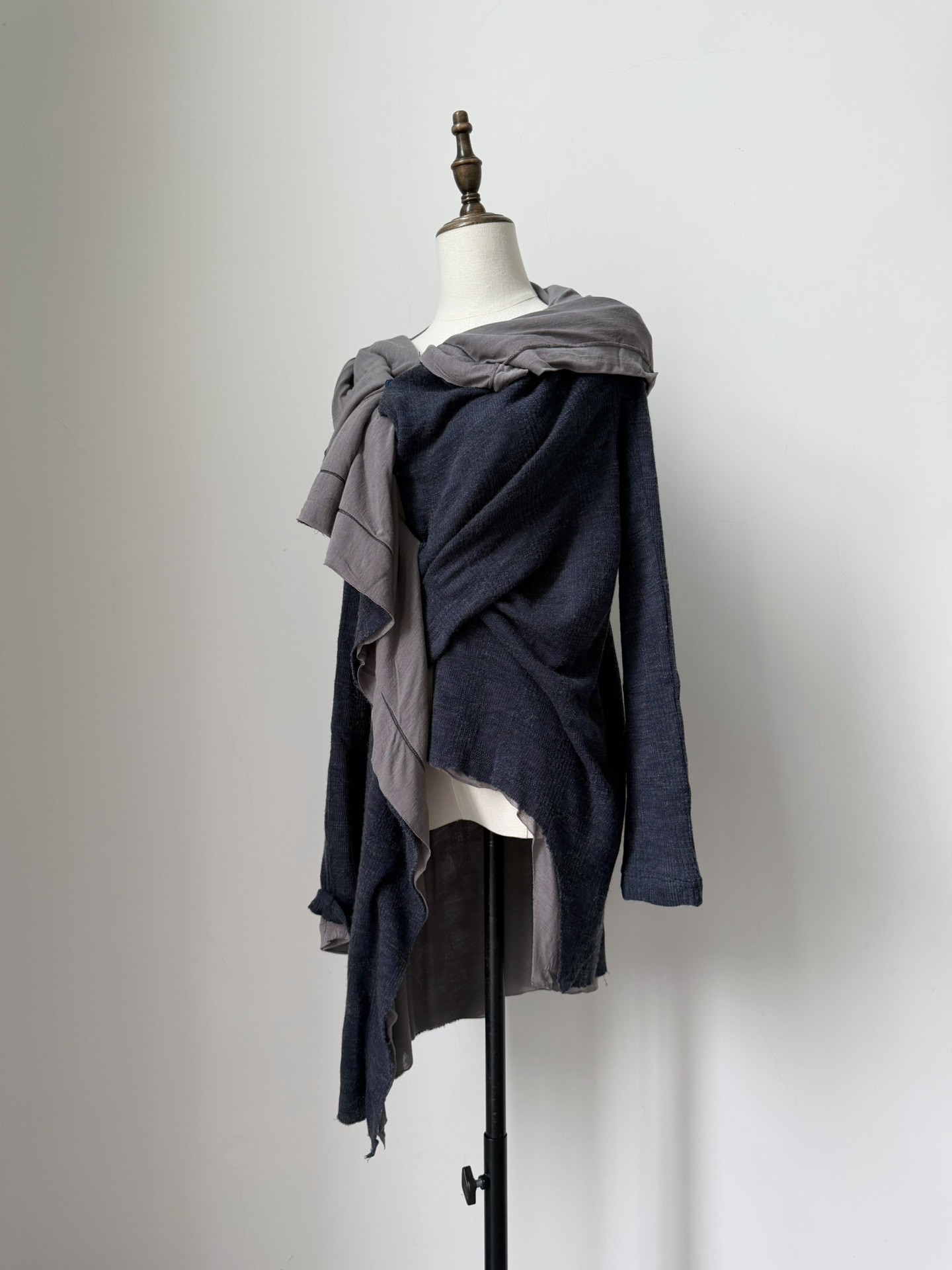 Yohji Yamamoto Deconstructed Knit Top — detail