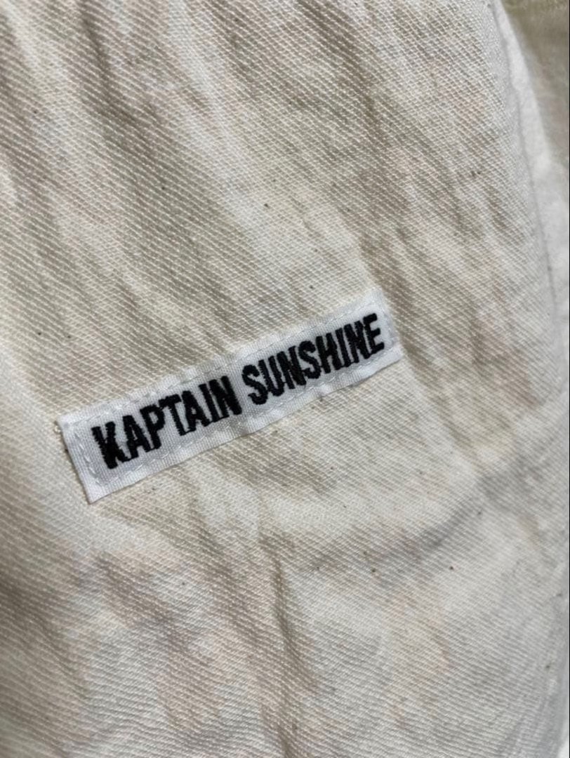 Kaptain Sunshine Off-white Denim Jacket — back
