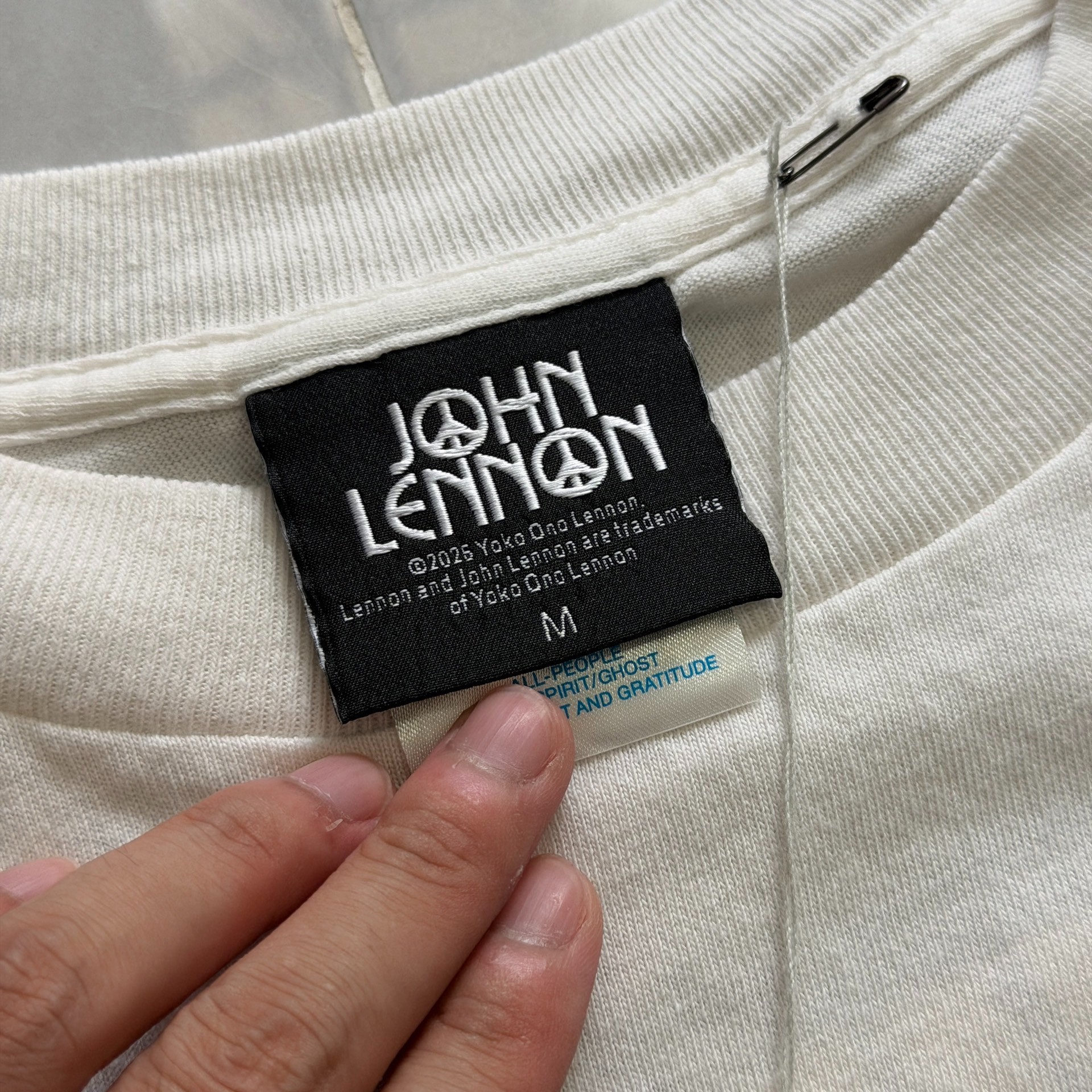 Saint Michael x John Lennon Limited Tee — label