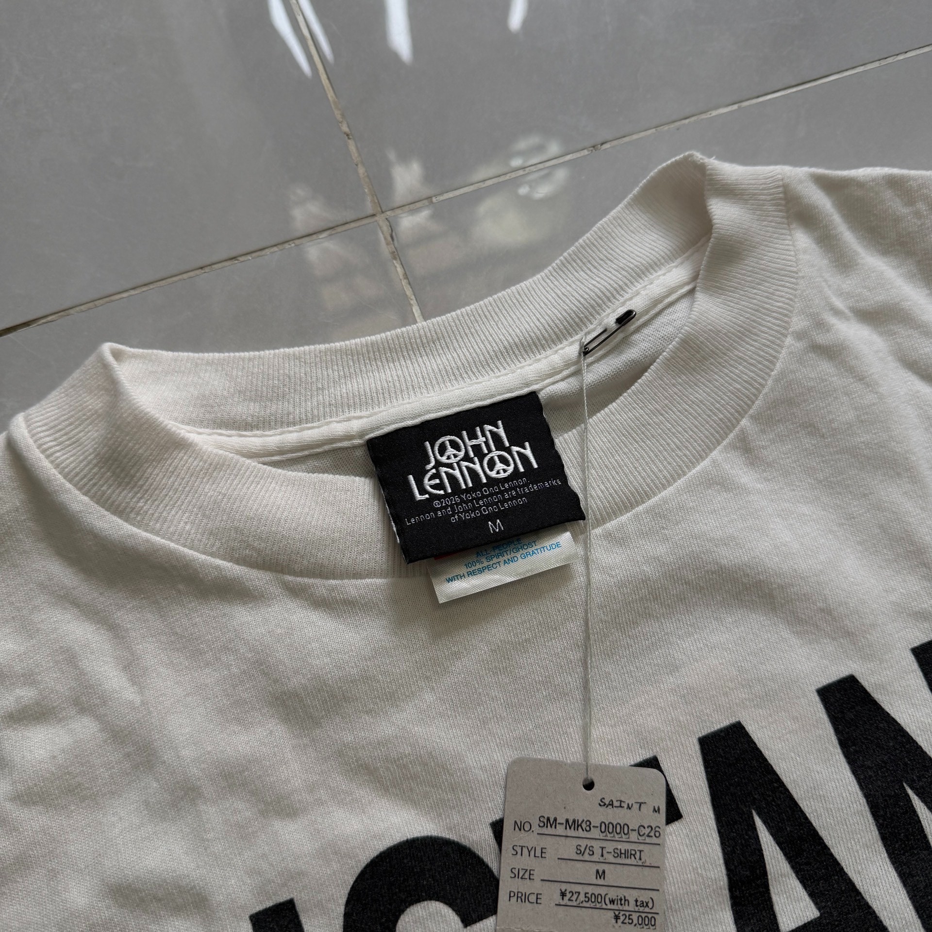 Saint Michael x John Lennon Limited Tee — detail