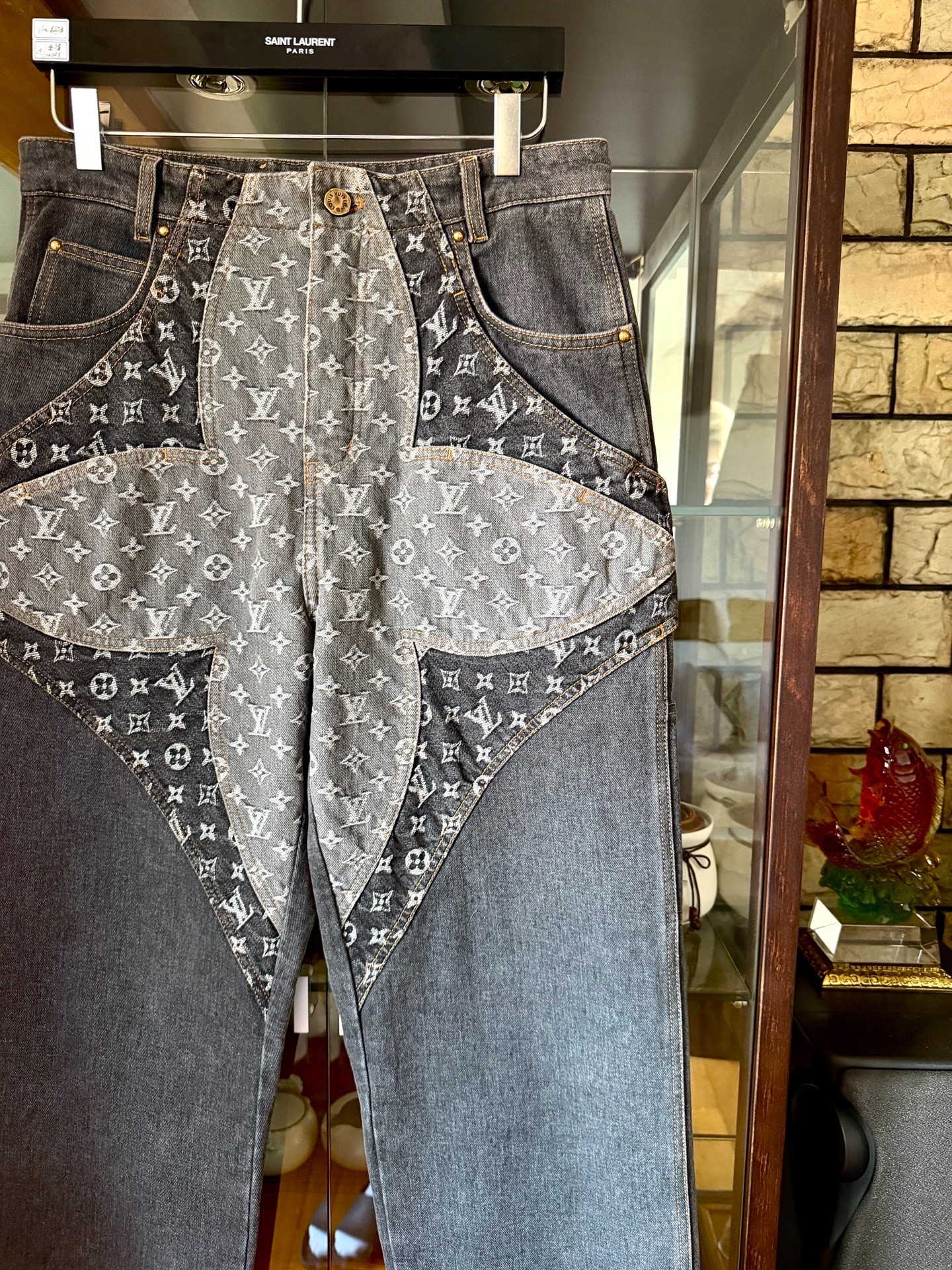 Louis Vuitton 23FW Monogram Denim Jeans — front