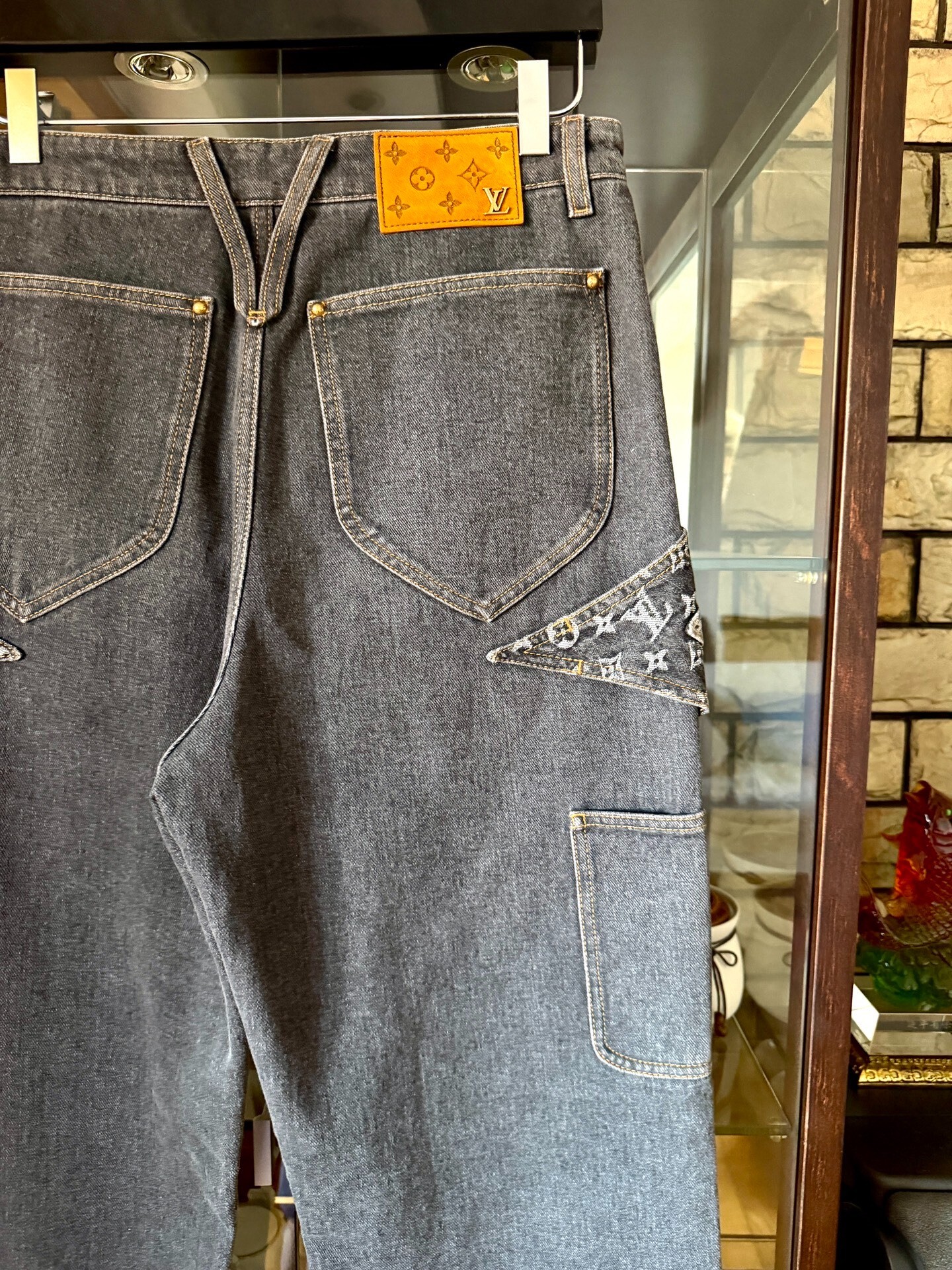 Louis Vuitton 23FW Monogram Denim Jeans — back