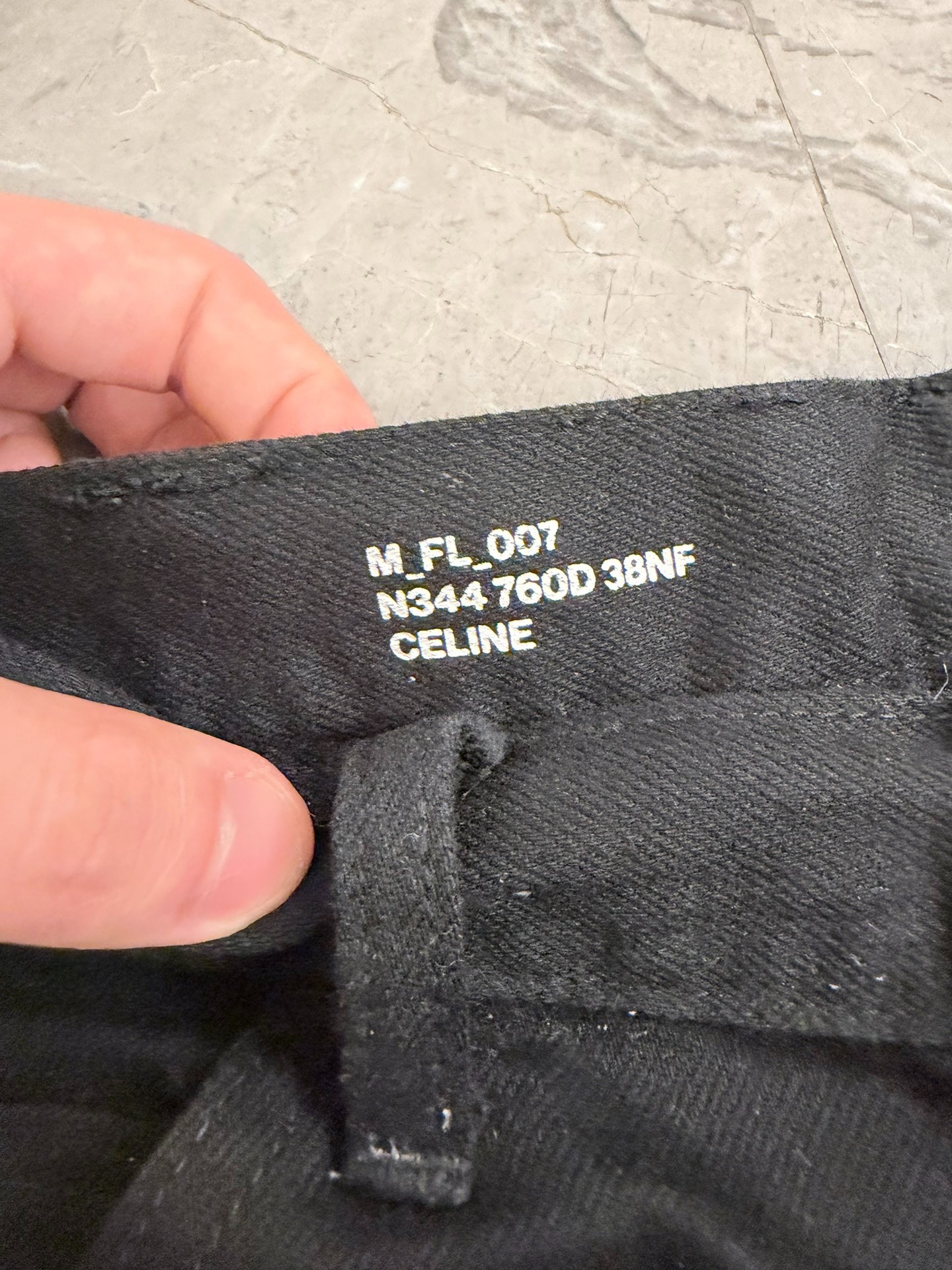 Celine 20FW Runway Flared Suit Pants — detail