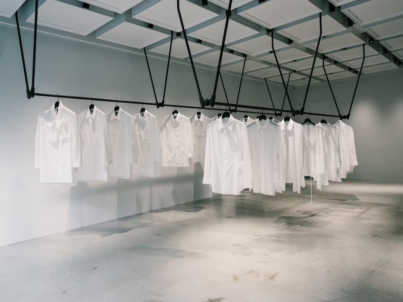 Yohji Yamamoto 23ss Long White Shirt — front