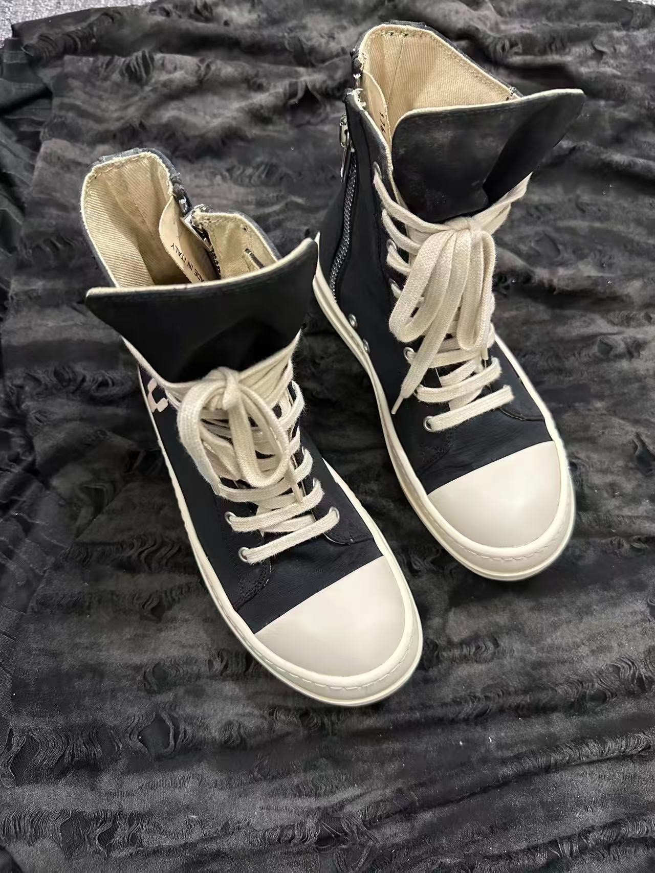 Rick Owens DRKSHDW Satin High-Top — detail