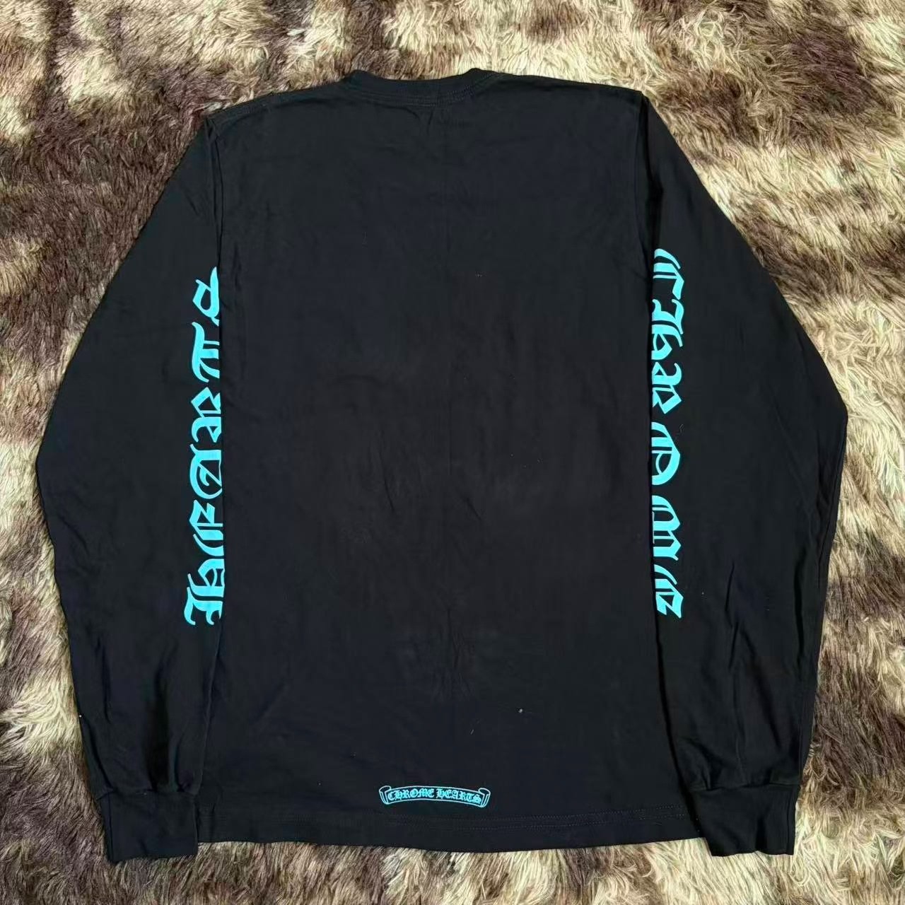 Chrome Hearts Black Blue Long Sleeve Top — front