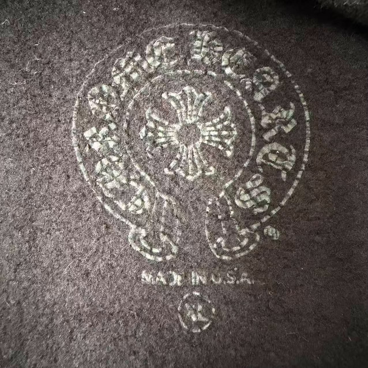 Chrome Hearts Black T-bar Logo Hoodie — detail