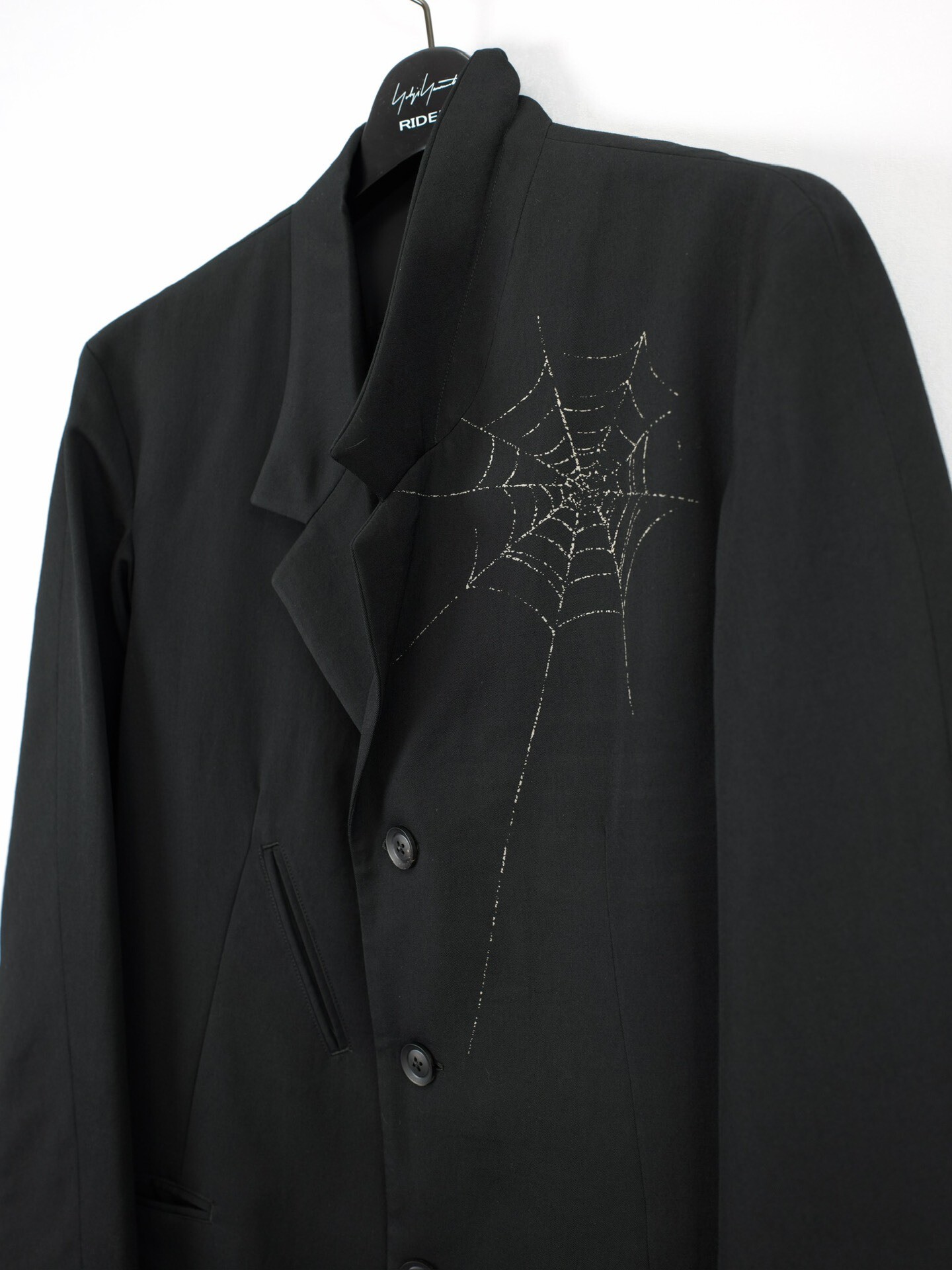 Yohji Yamamoto 18AW Spiderweb Blazer — detail
