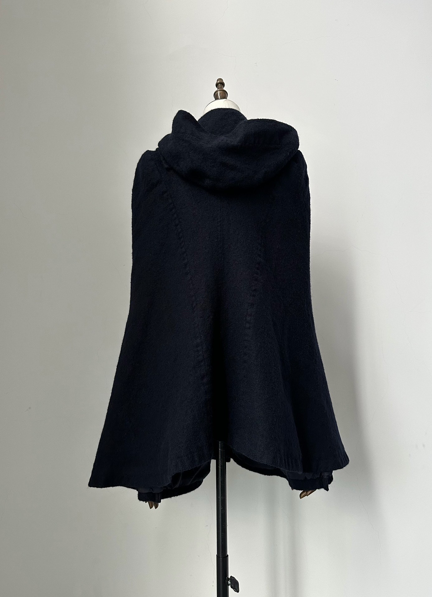 Junya Watanabe Wool Toggle Cape Jacket — label