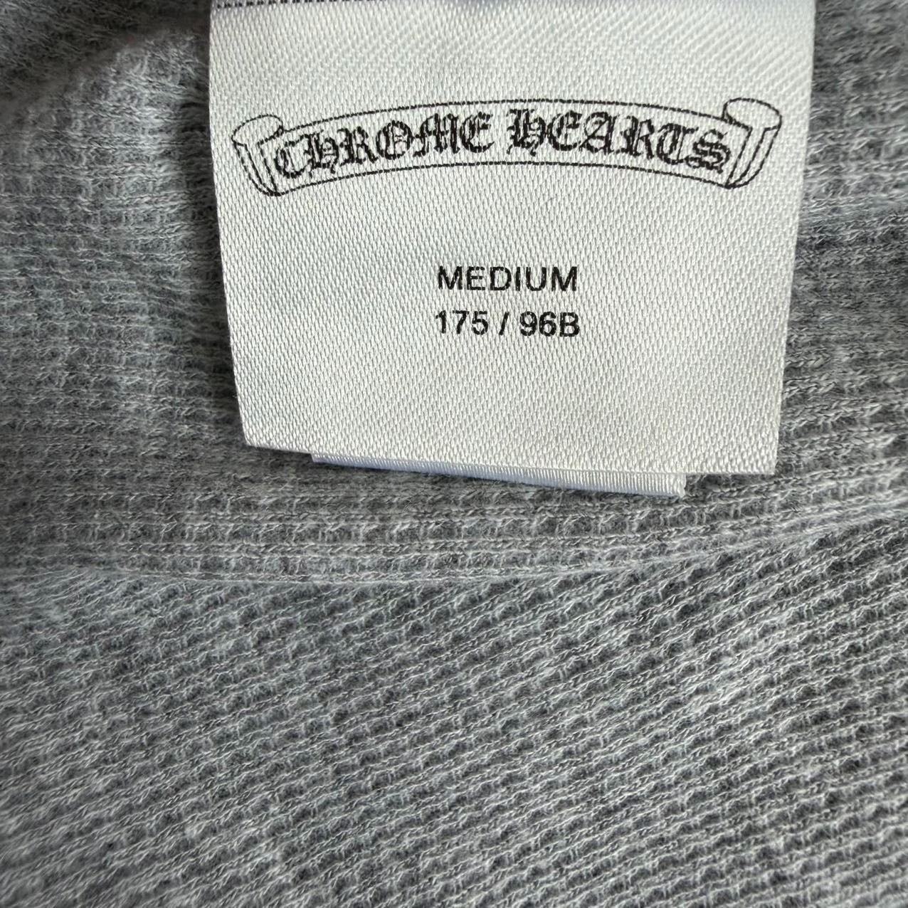 Chrome Hearts Gray Waffle Knit Long Sleeve — back