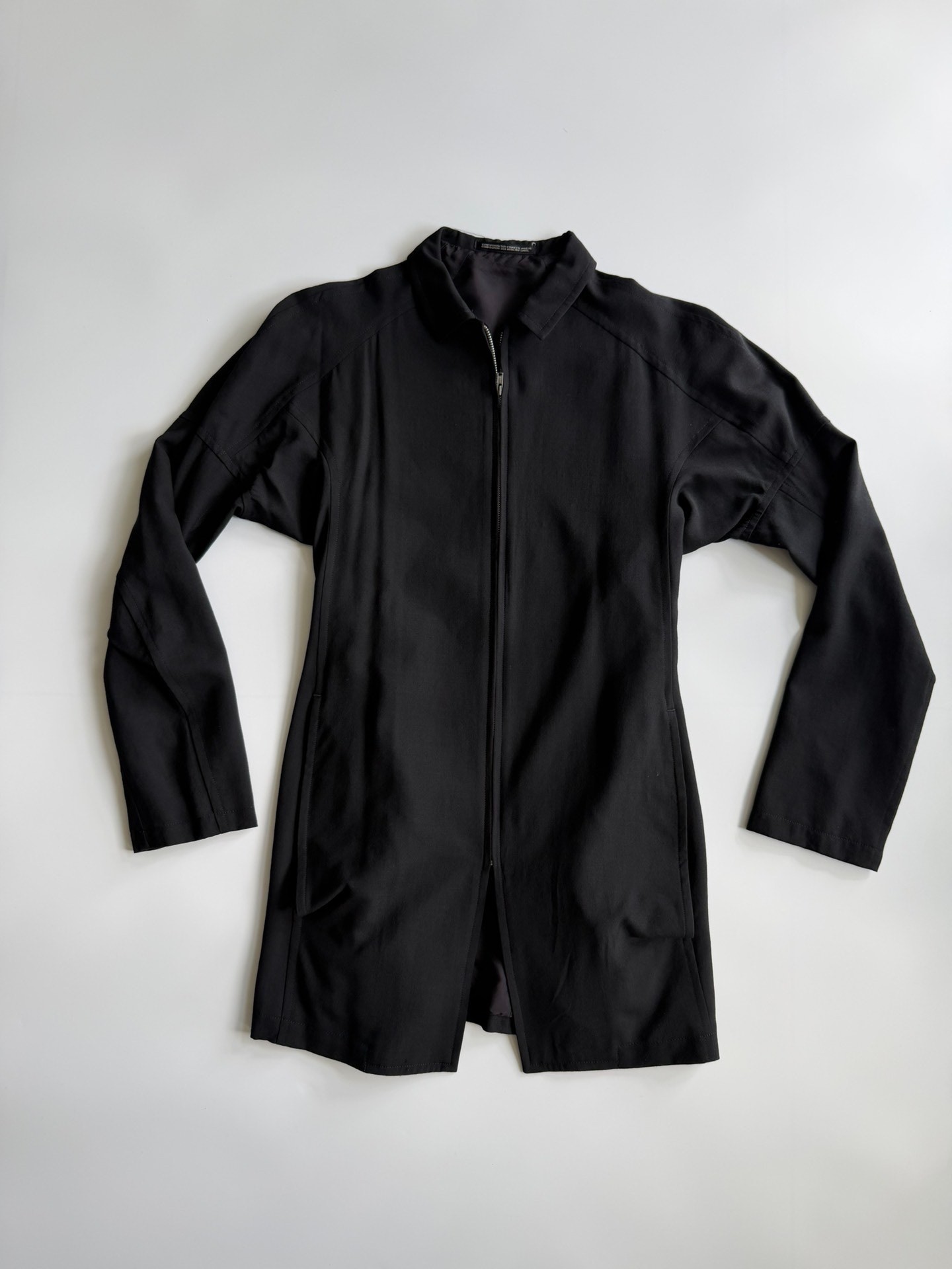Y's Yohji Yamamoto 90s Long Zip Jacket — detail