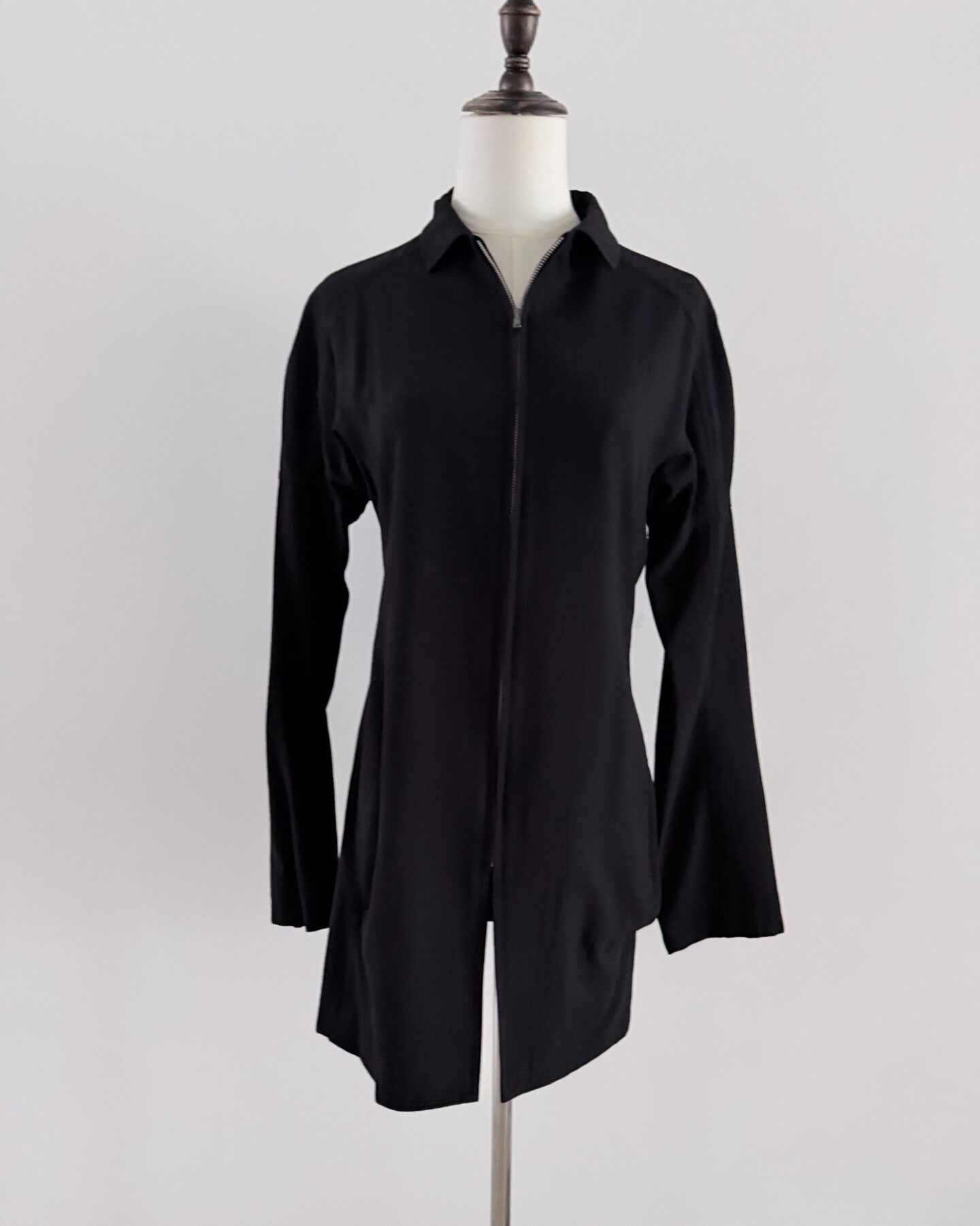 Y's Yohji Yamamoto 90s Long Zip Jacket — front