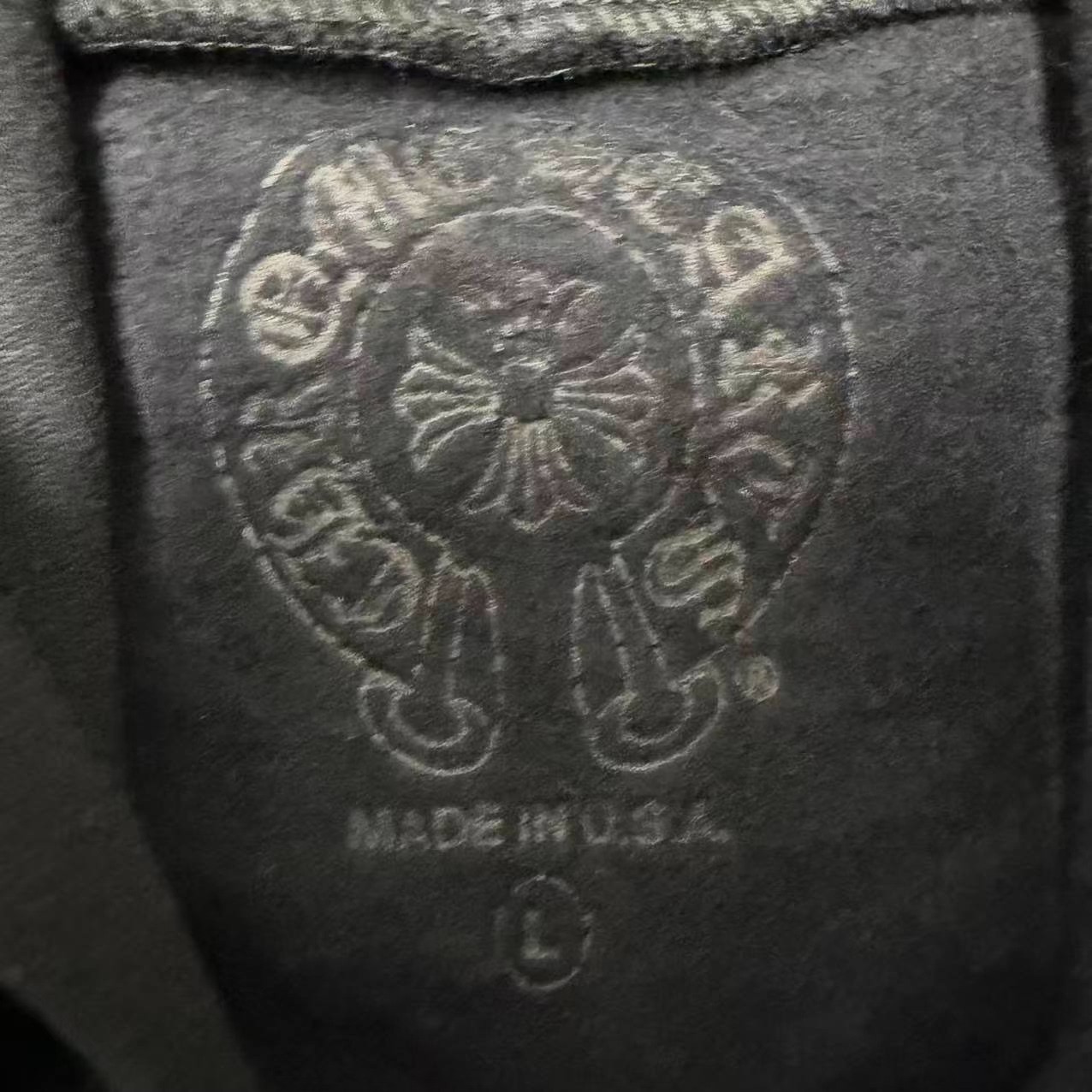Chrome Hearts Black Zip-Up Hoodie — detail