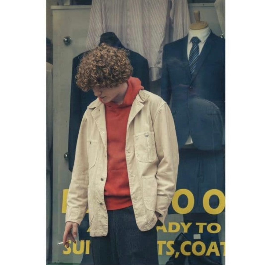 A.PRESSE 22AW Washed Beige Denim Jacket