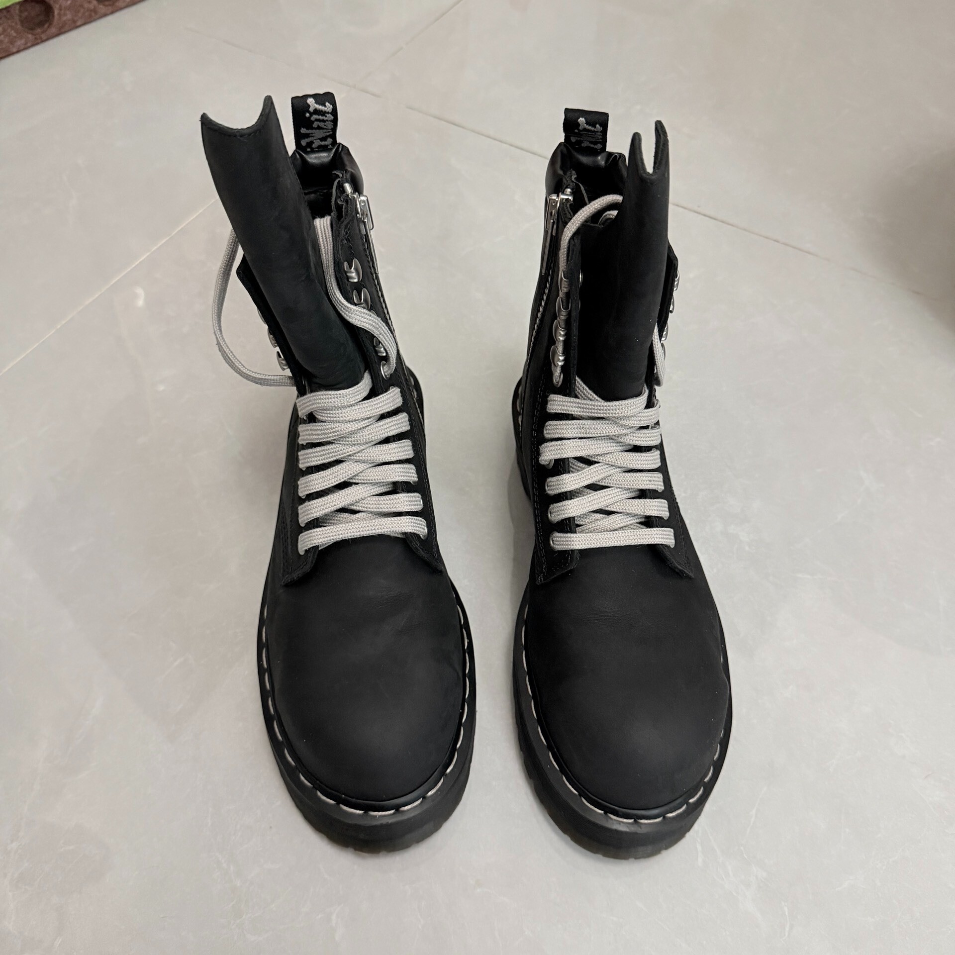 Rick Owens x Dr. Martens High-Top Boots — front