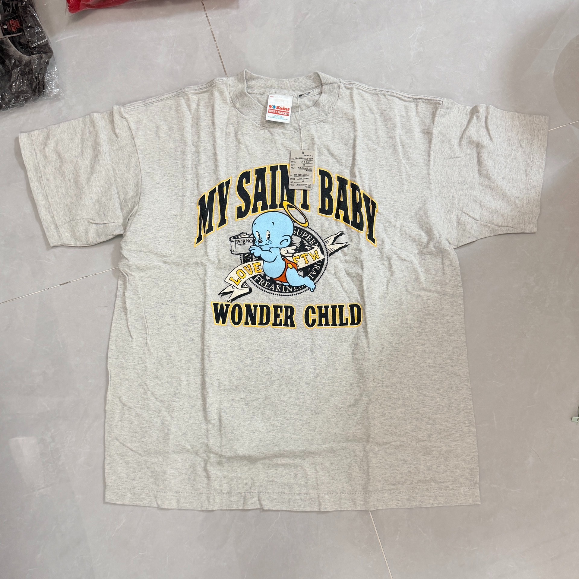 Saint Michael Cartoon Angel Baby T-Shirt
