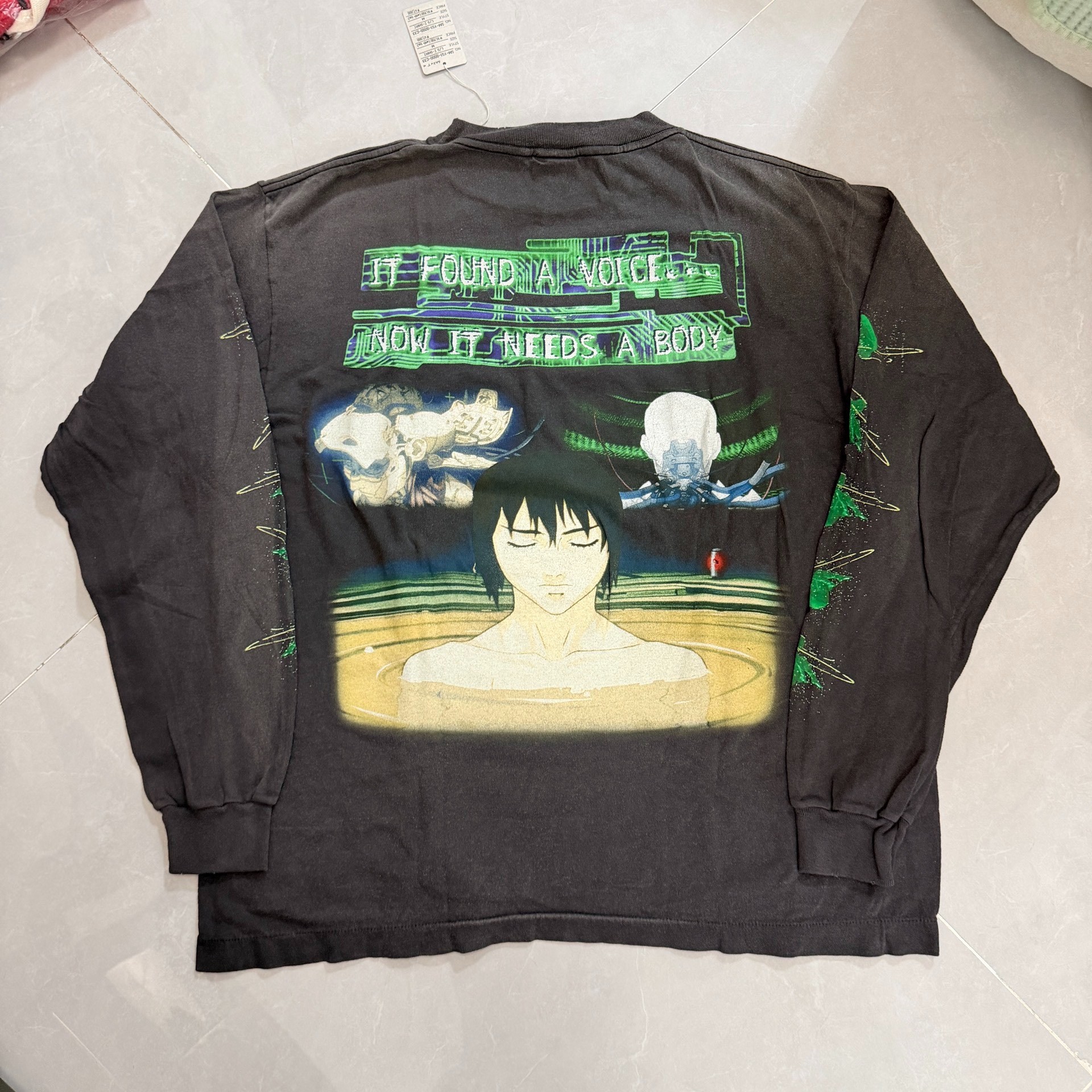 Saint Michael x Ghost in Shell Long Sleeve Tee — front