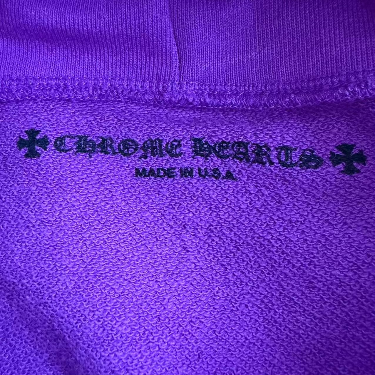 Chrome Hearts Matty Boy Purple Hoodie — detail