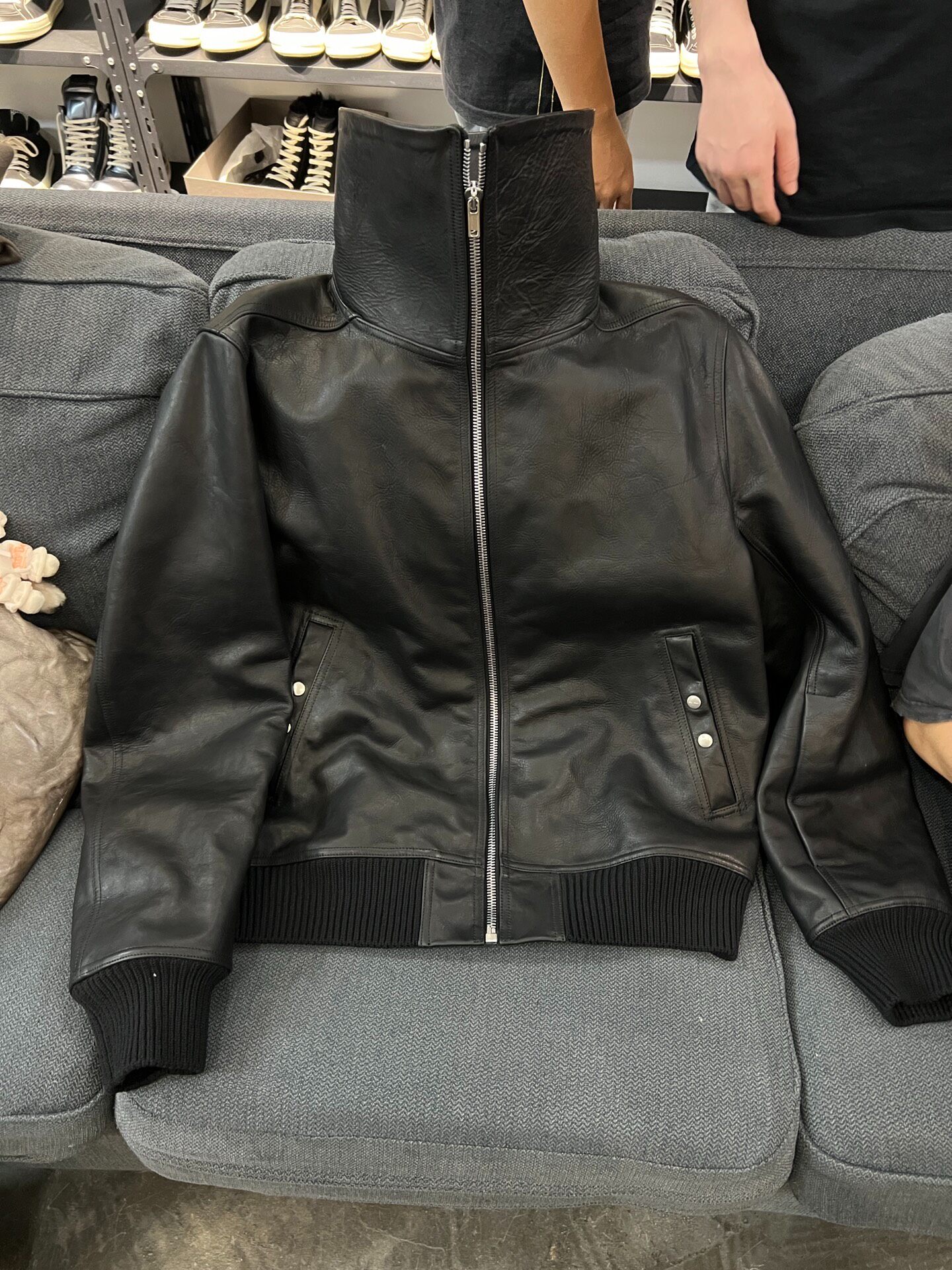 Rick Owens 25FW Blixa Leather Jacket