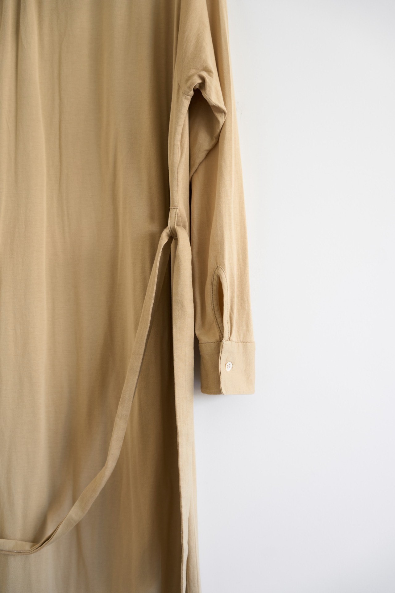 AURALEE 16ss Monk Belted Shirt Robe — back