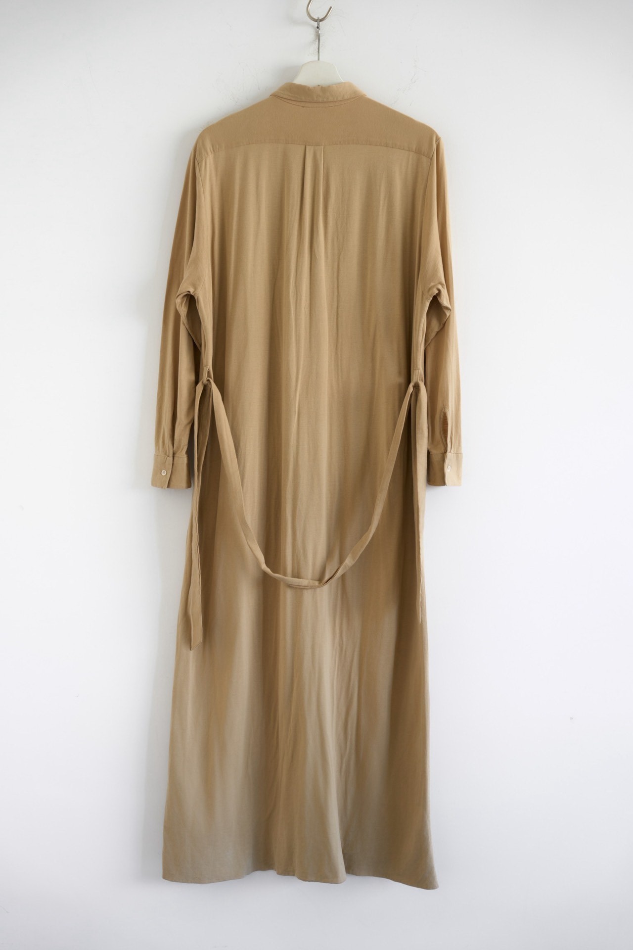 AURALEE 16ss Monk Belted Shirt Robe — front