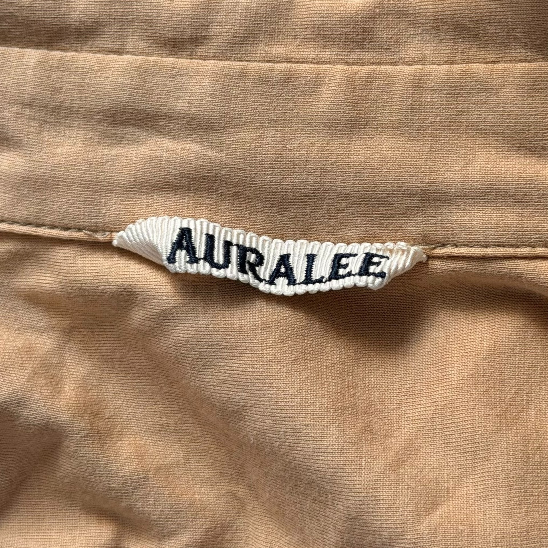 AURALEE 16ss Monk Belted Shirt Robe — label