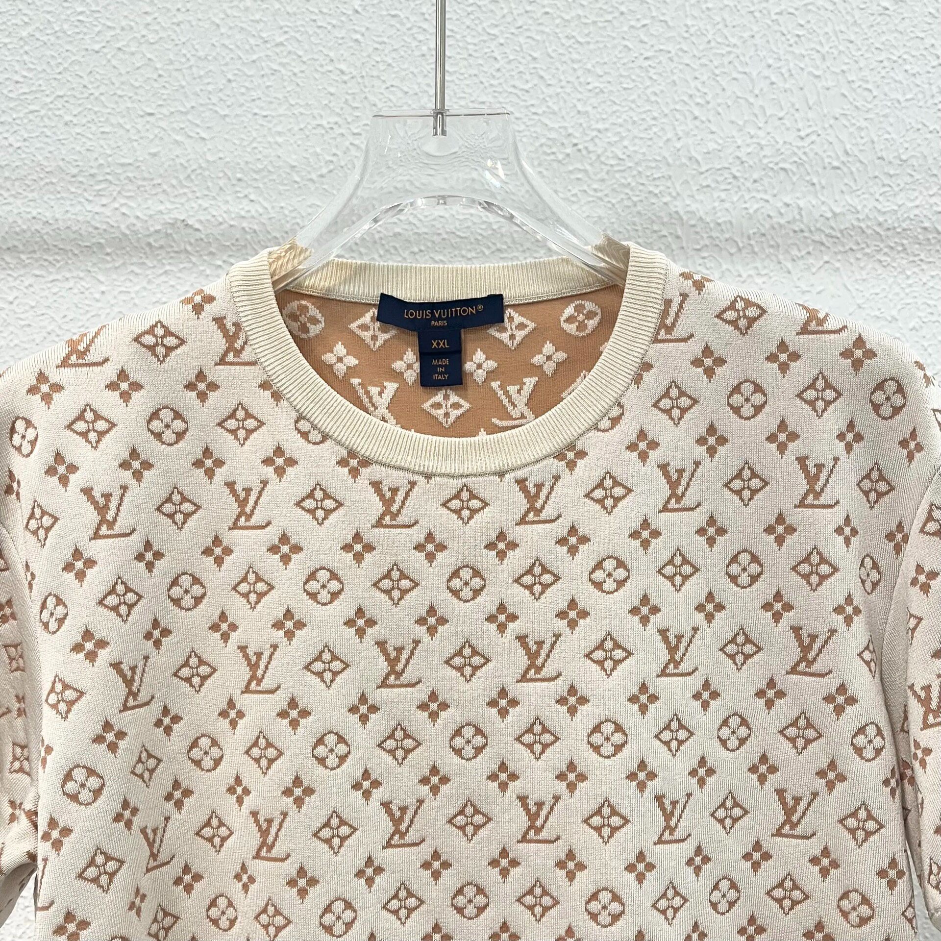 Louis Vuitton Monogram Knit Short Sleeve Top — front