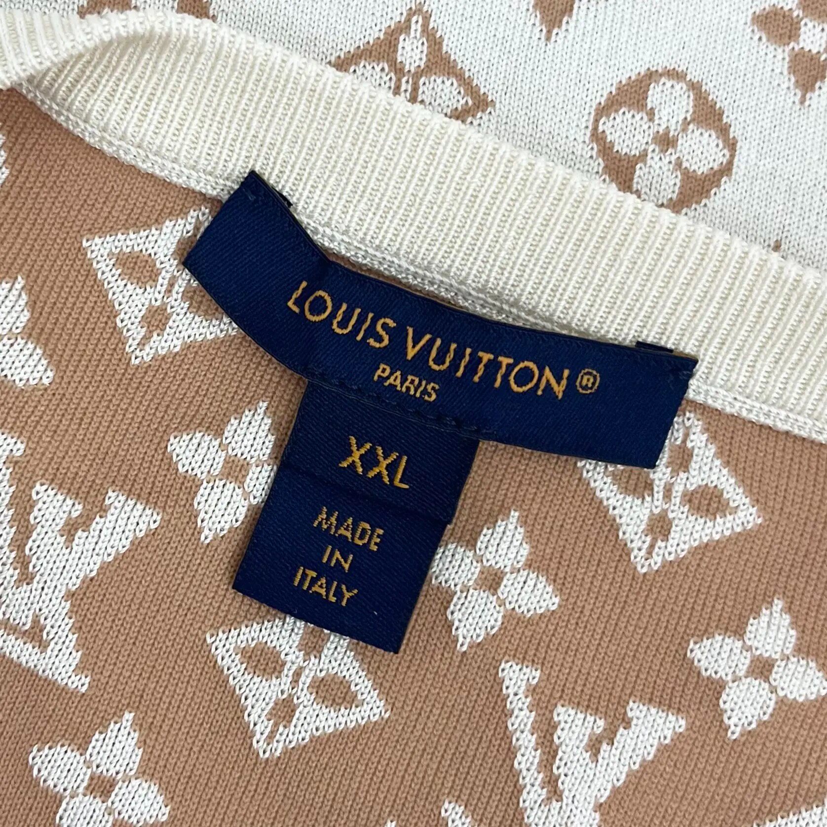 Louis Vuitton Monogram Knit Short Sleeve Top — back