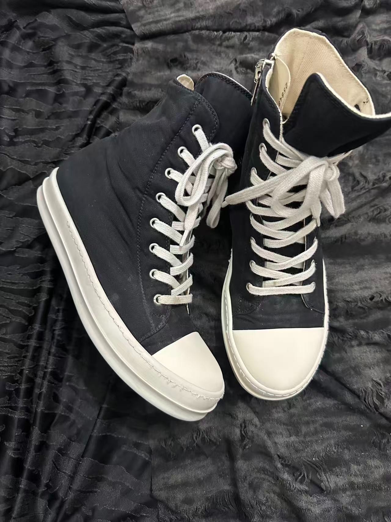 Rick Owens DRKSHDW High-Top Canvas — back