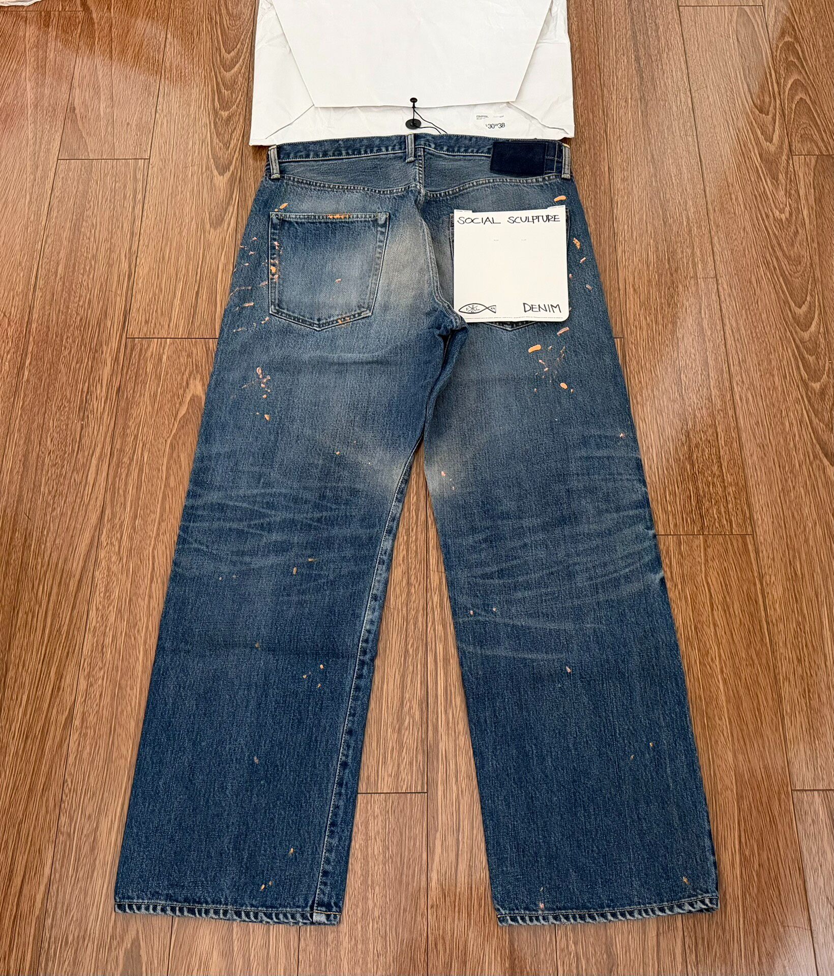 Visvim 26SS Damaged Narrow Denim Jeans — front