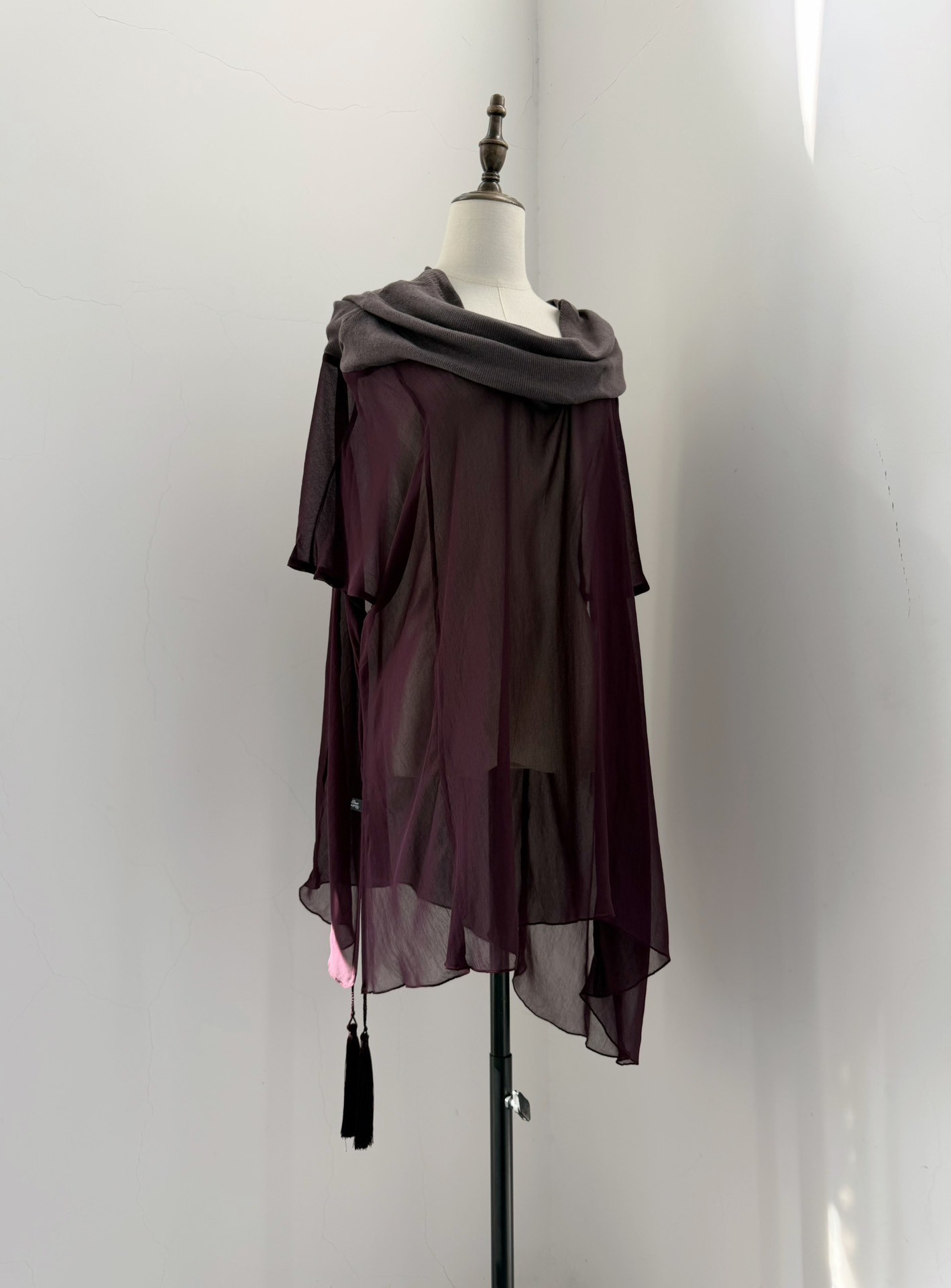 Undercover 2007 Purple Gray Sheer Top