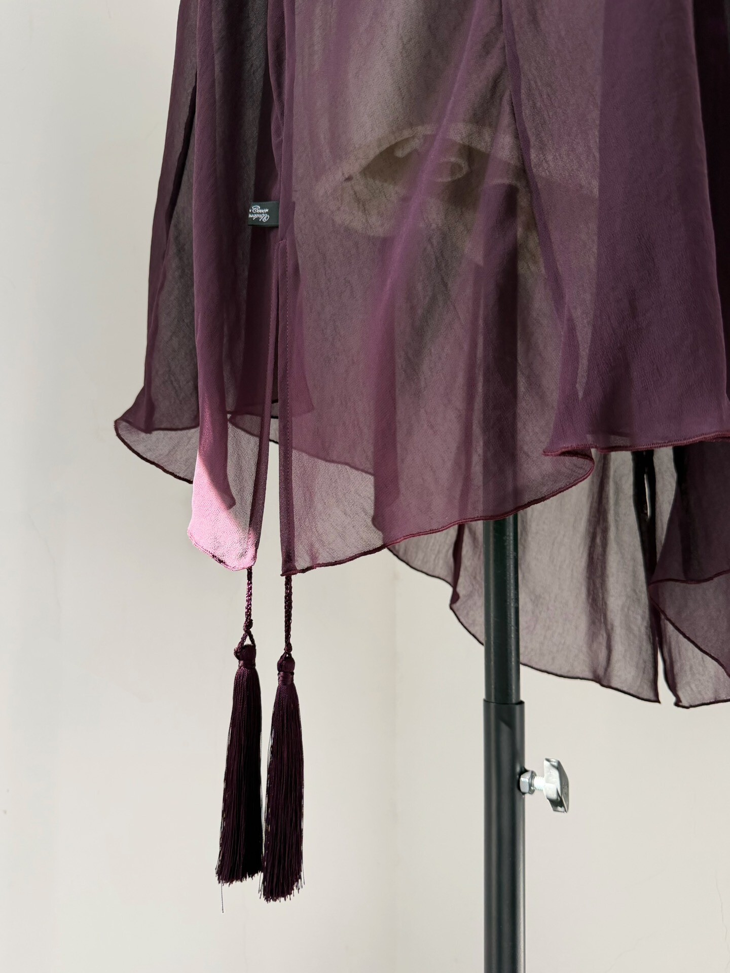 Undercover 2007 Purple Gray Sheer Top — label