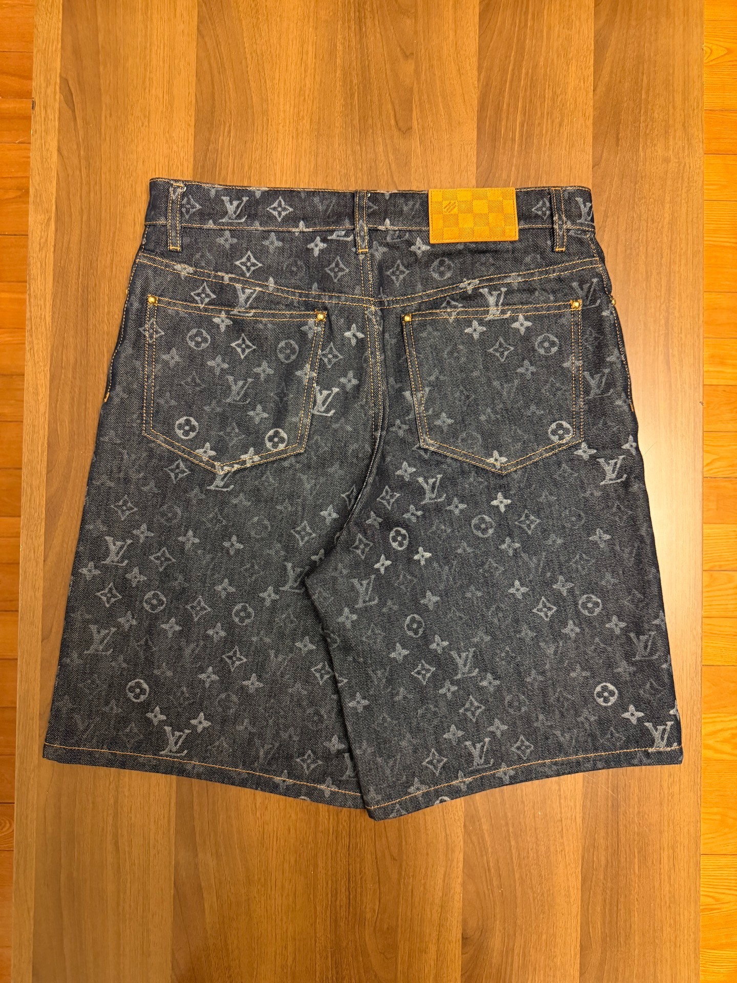 Louis Vuitton 26SS Monogram Denim Shorts — front