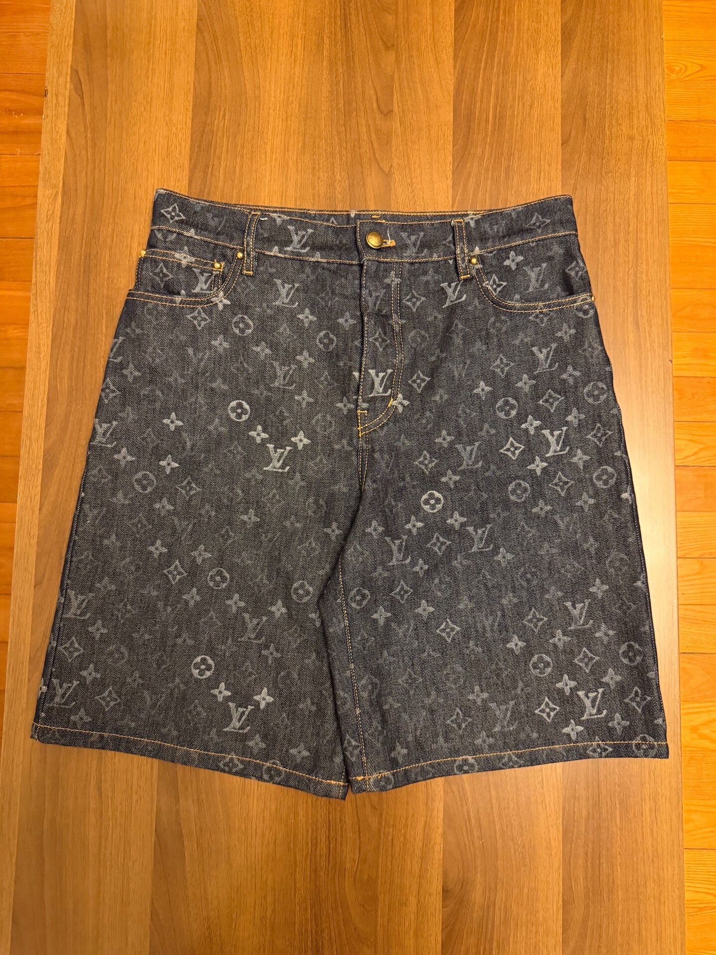 Louis Vuitton 26SS Monogram Denim Shorts