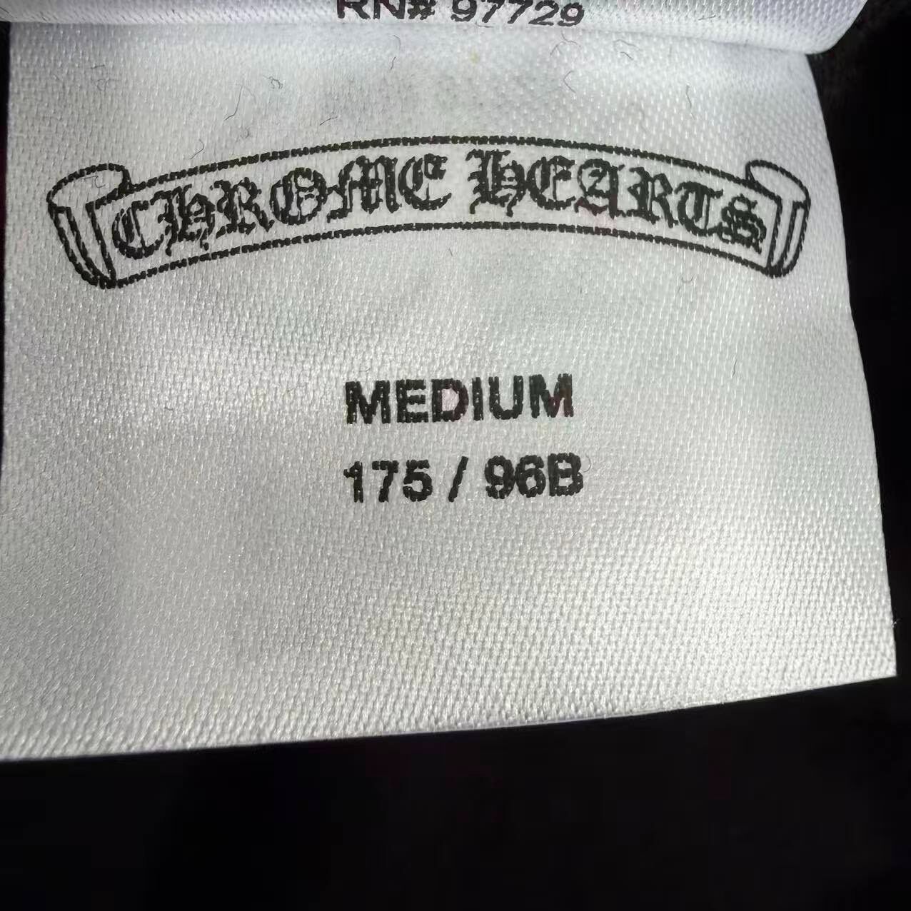 Chrome Hearts Black Zip-Up Hoodie — back