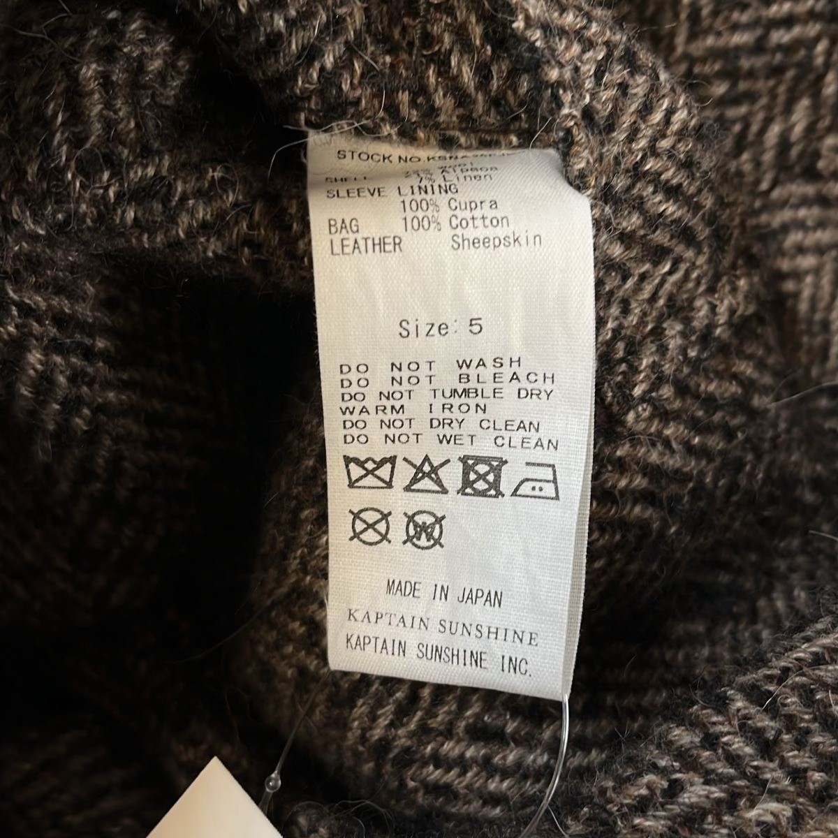 KAPTAIN SUNSHINE 25aw 4B Hunter Jacket — detail