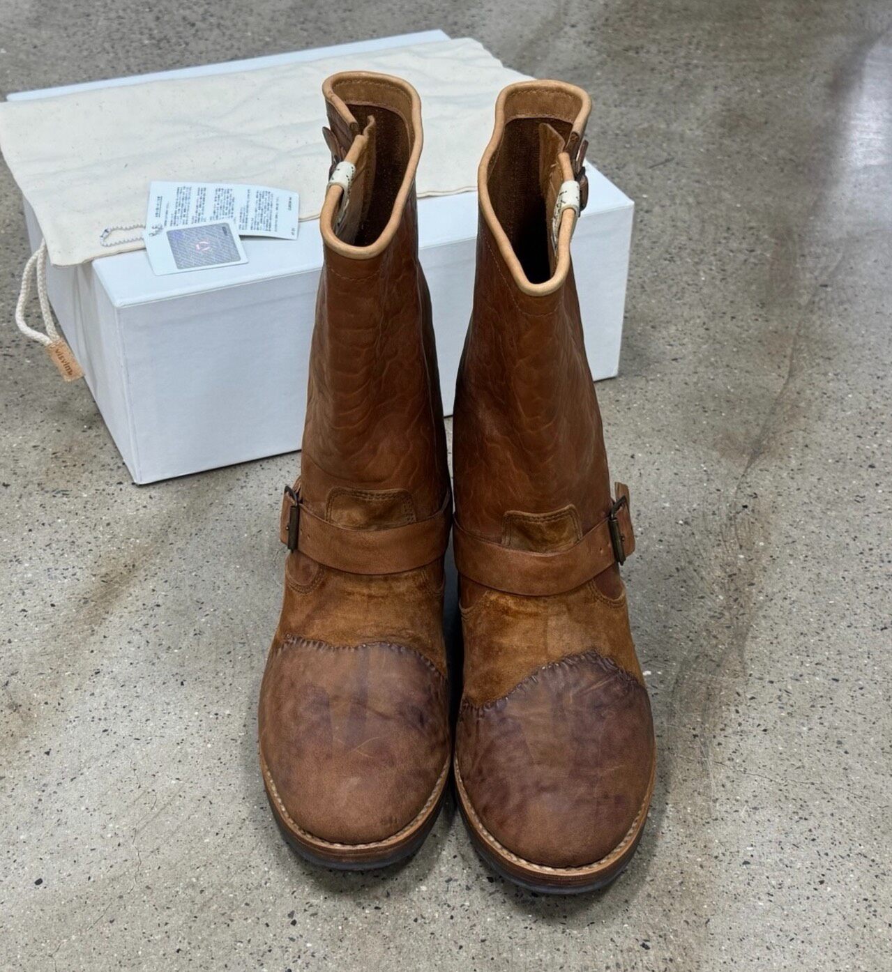 Visvim T.W.O. Boots-Folk Brown M10 — front