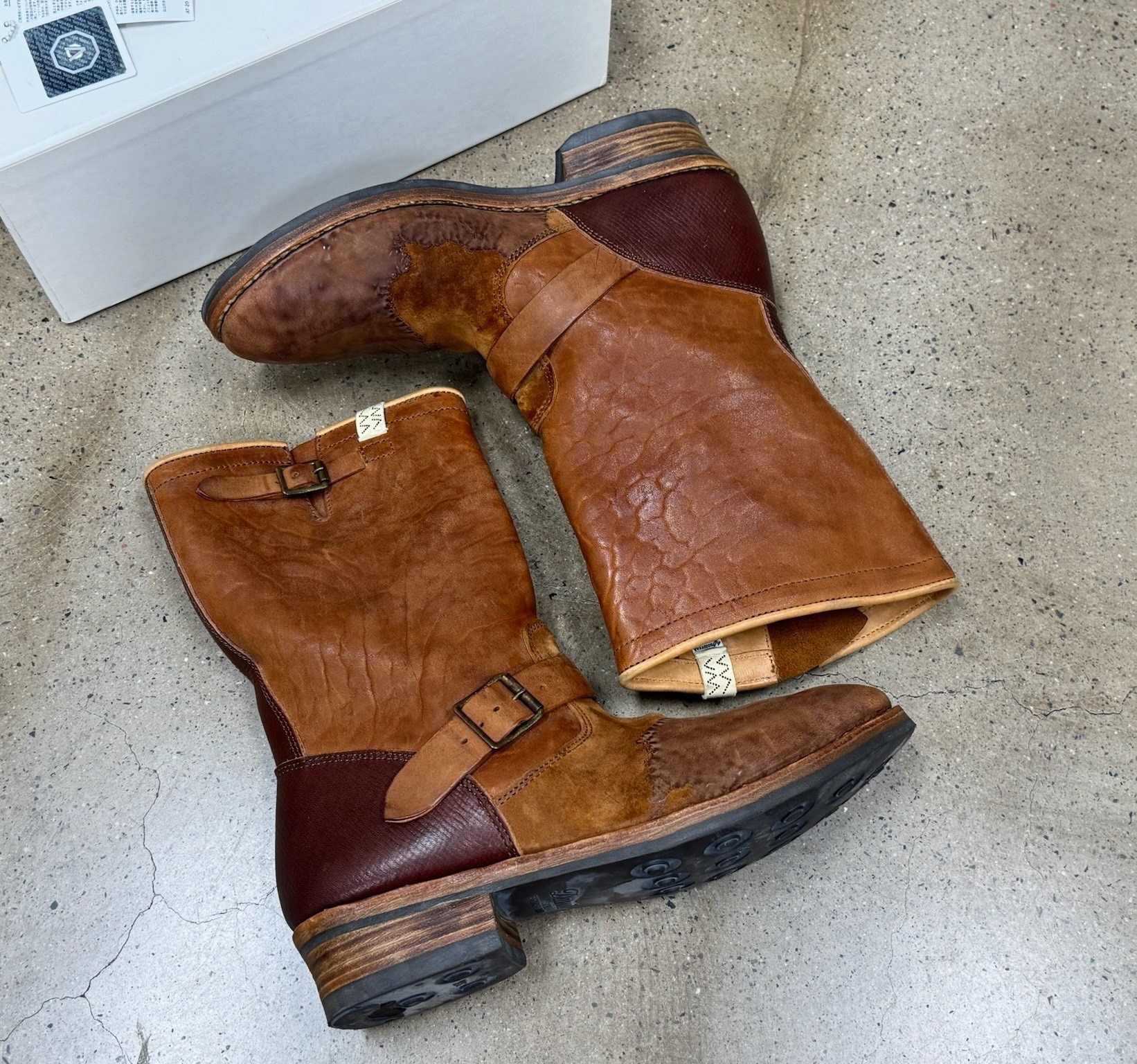 Visvim T.W.O. Boots-Folk Brown M10 — detail