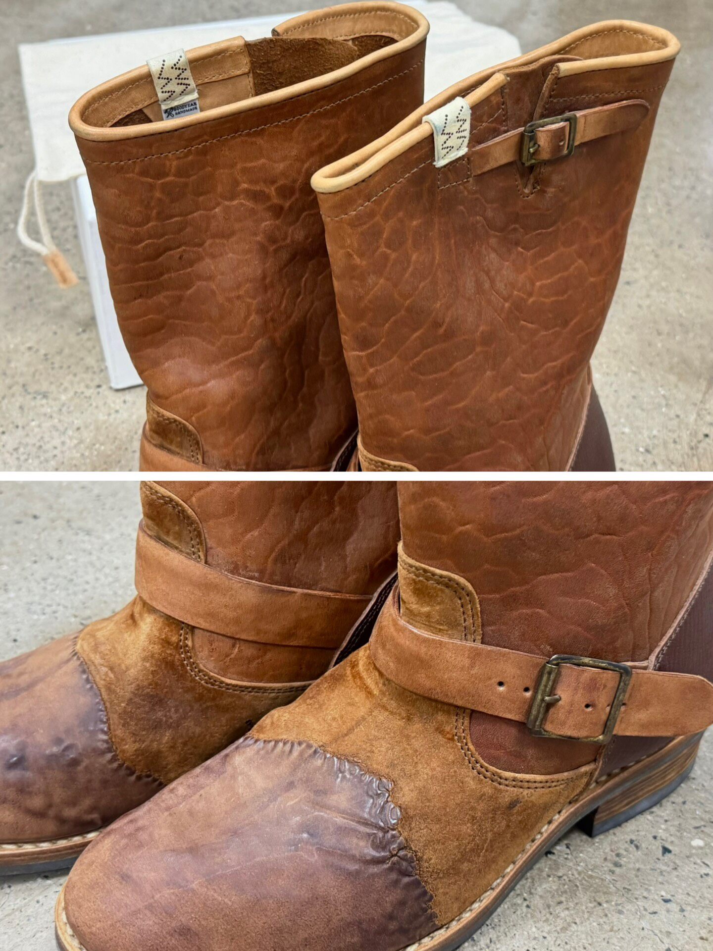 Visvim T.W.O. Boots-Folk Brown M10 — back
