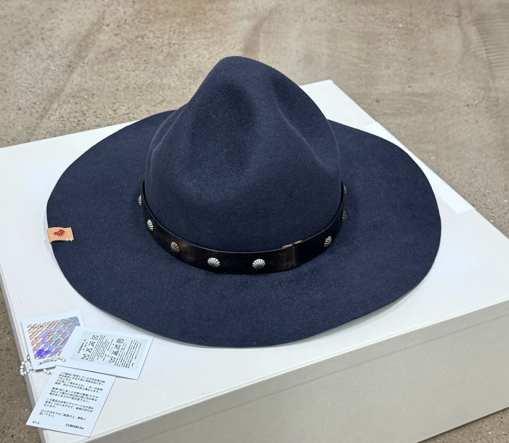 Visvim Laureate Rabbit Fur Cowboy Hat