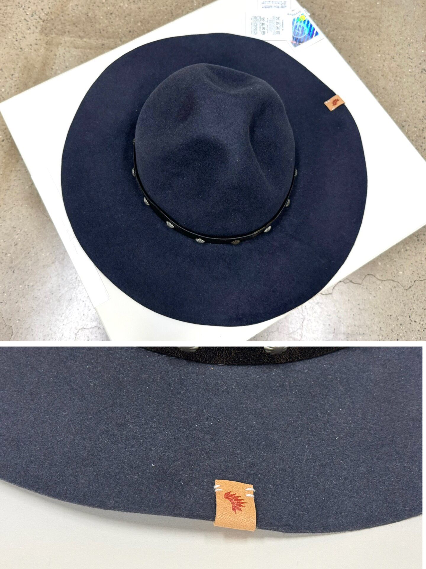 Visvim Laureate Rabbit Fur Cowboy Hat — back
