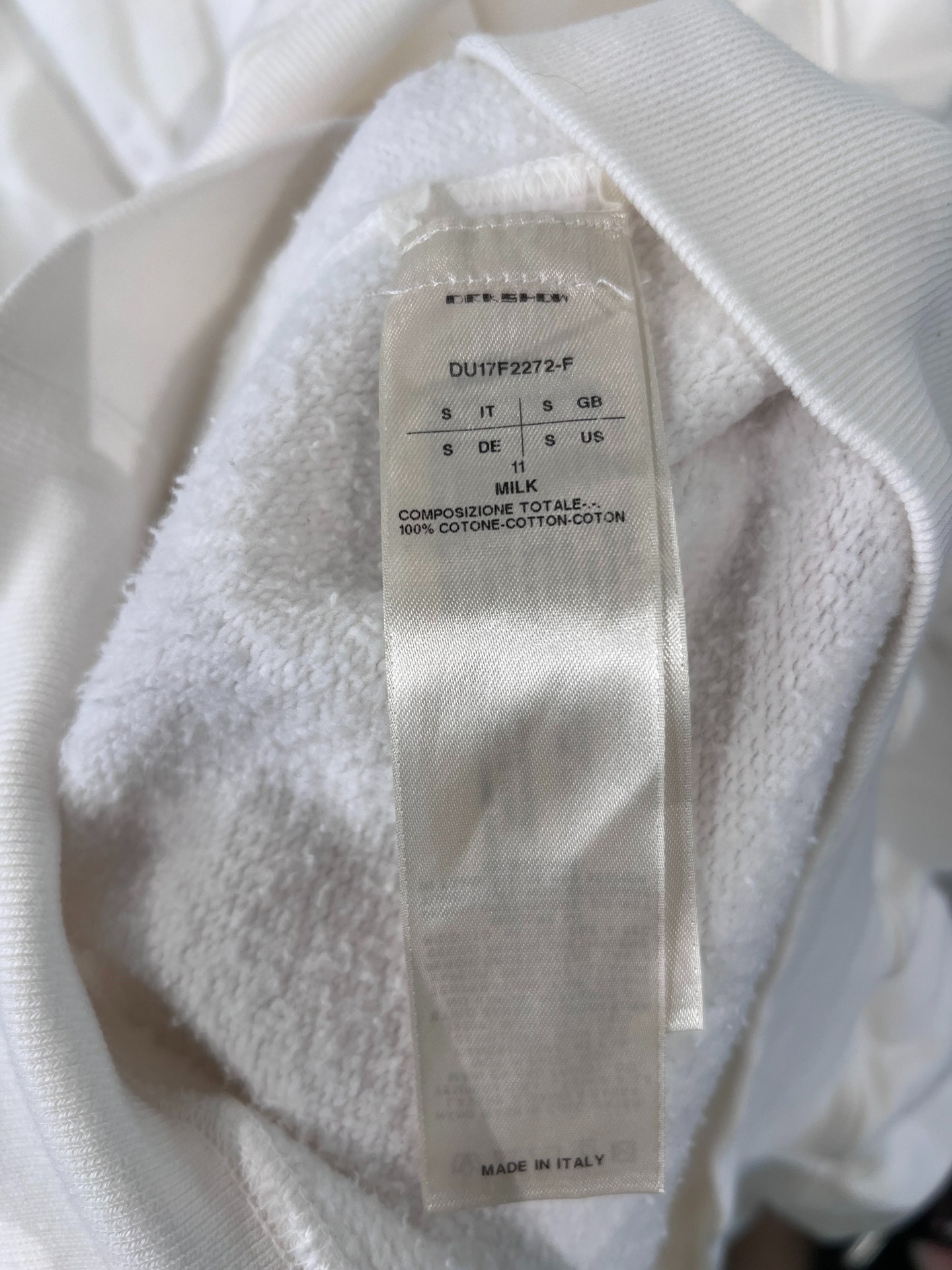 Rick Owens Drkshdw Draped Hoodie — back