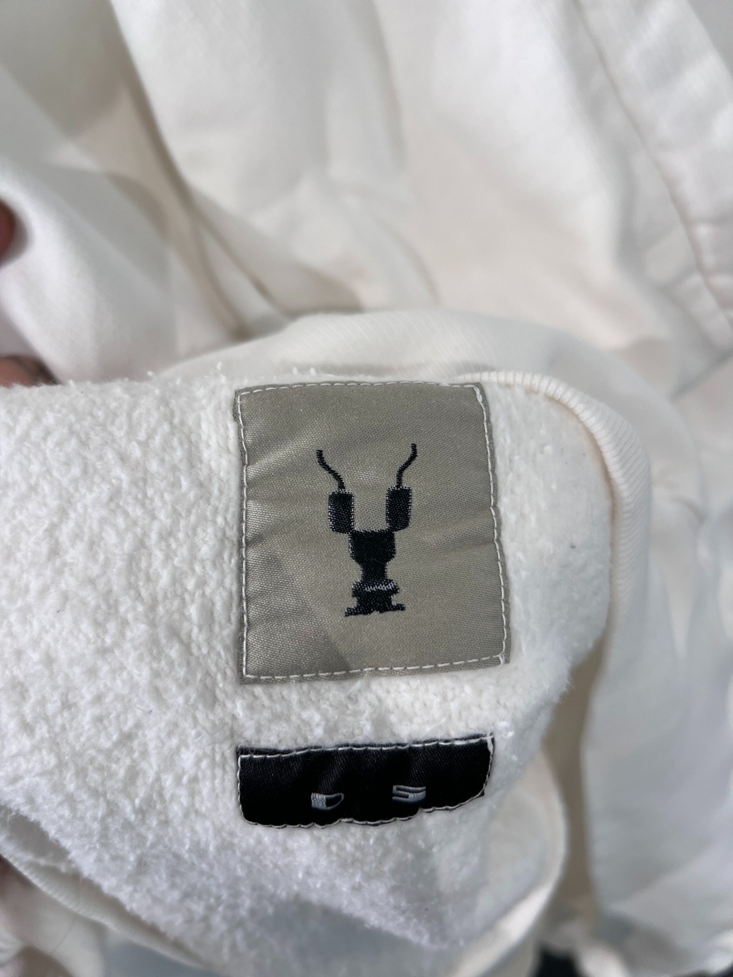 Rick Owens Drkshdw Draped Hoodie — label
