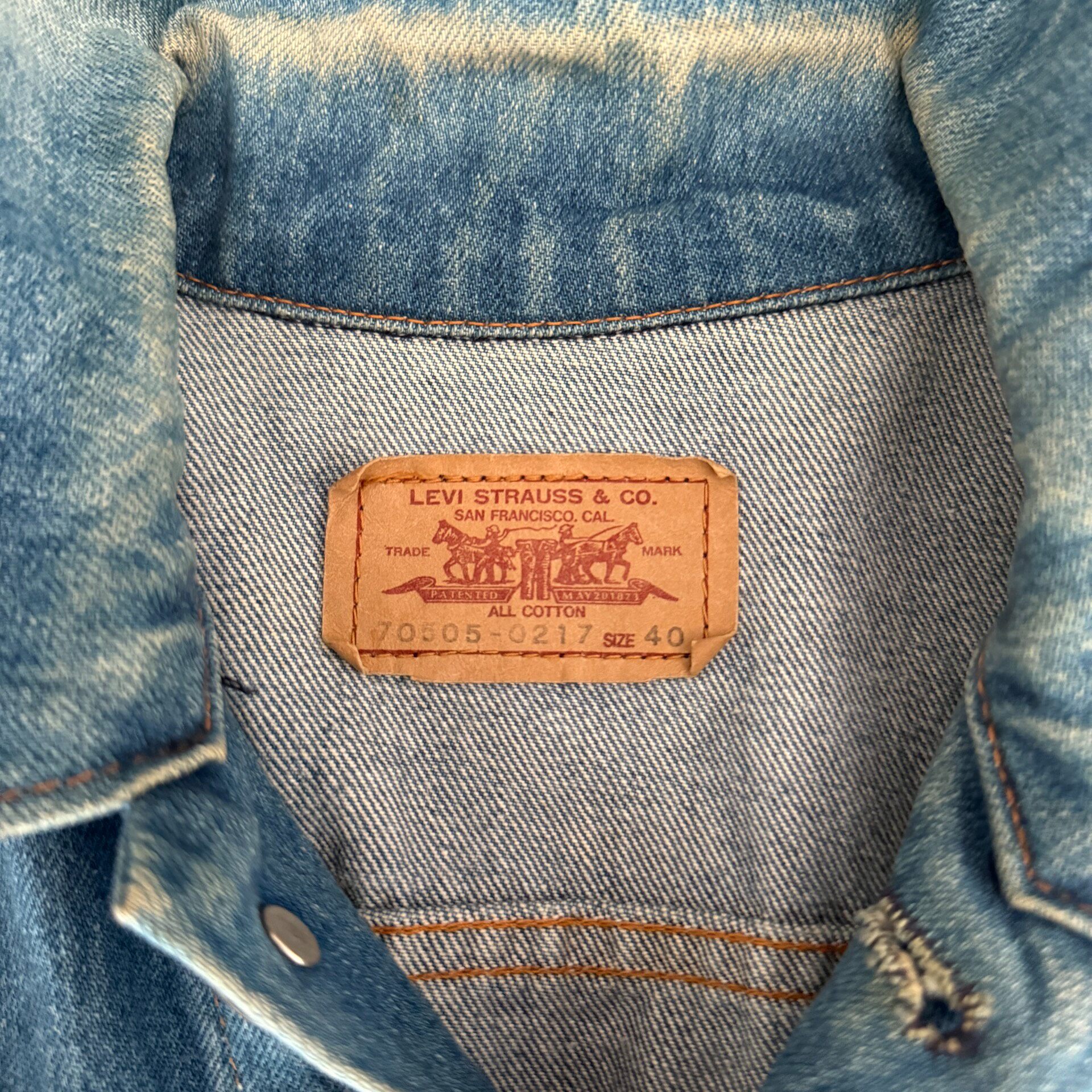 Levis LVC 70505-0201 Denim Jacket — back