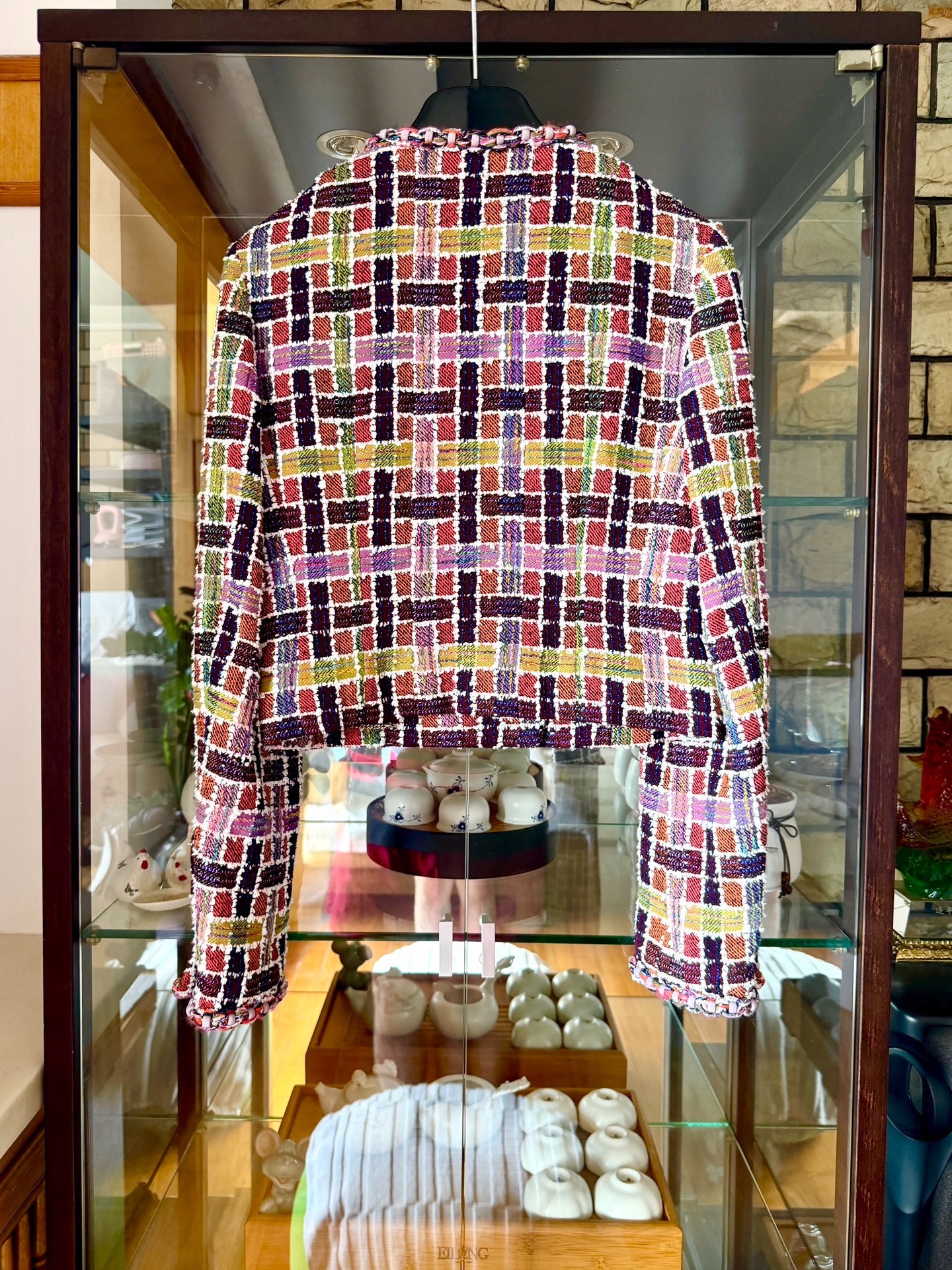 Chanel 23A Dakar Mosaic Sequined Jacket — back