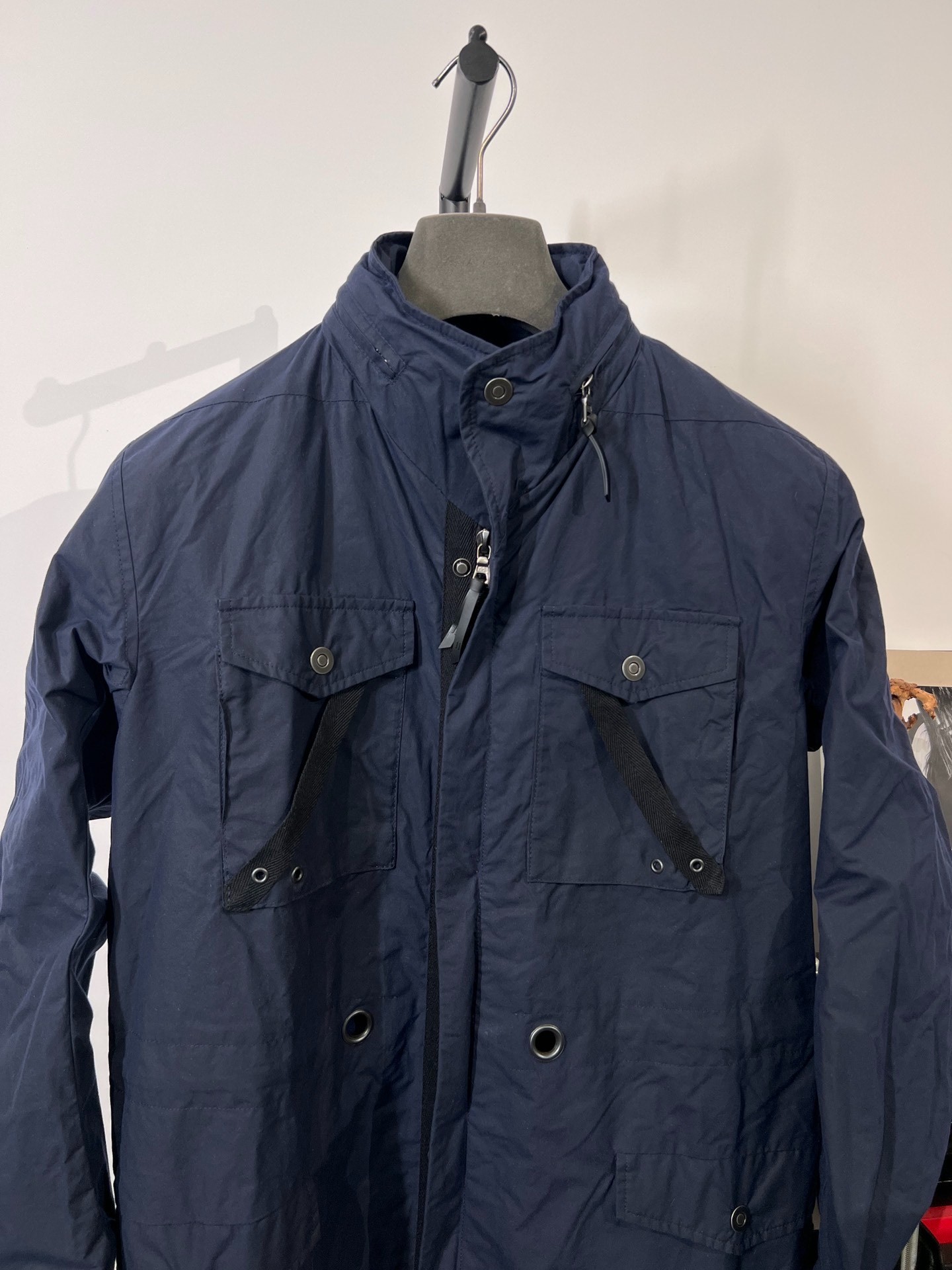 Boris Bidjan Saberi J7 Hunting Jacket — label