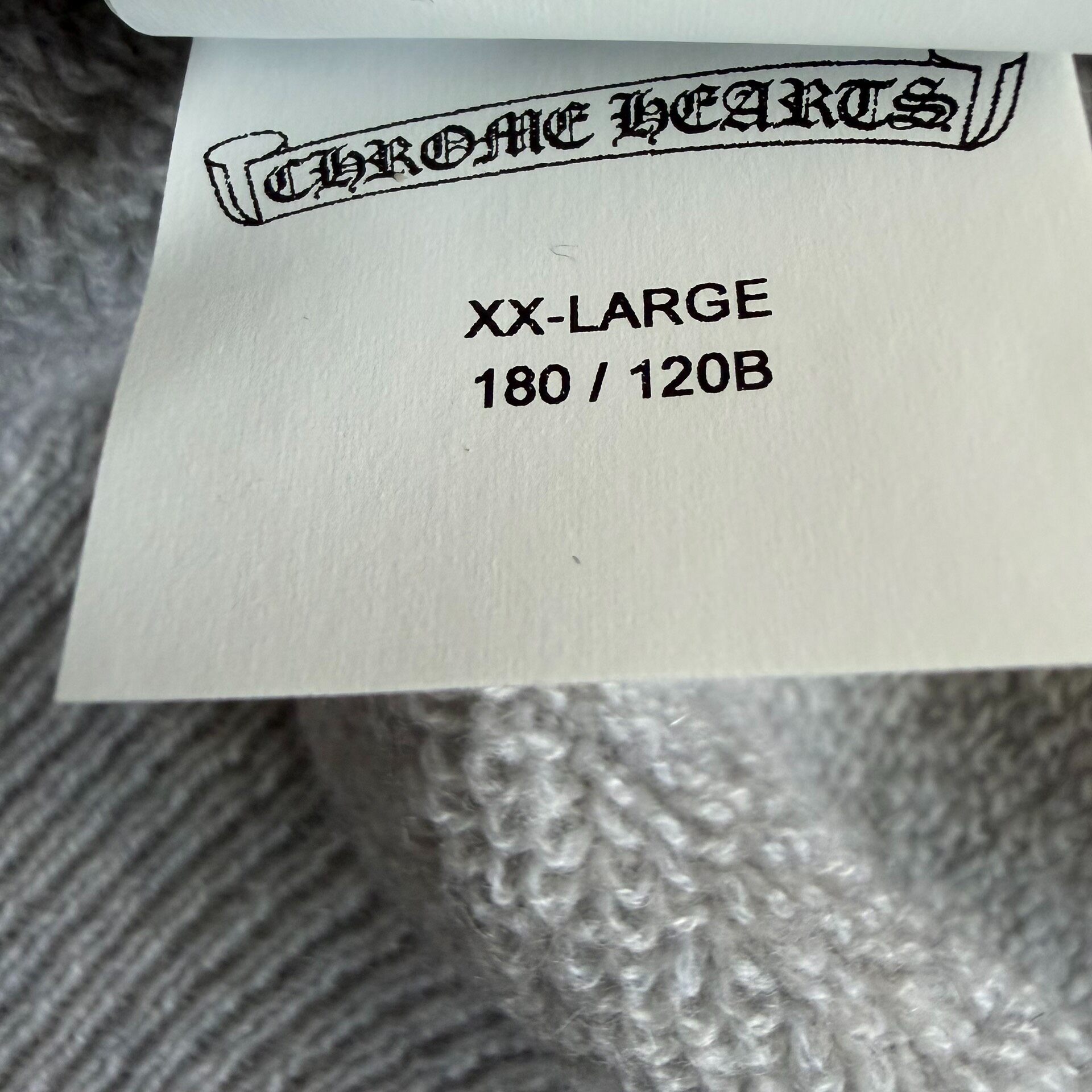 Chrome Hearts Gray Cashmere Sweater — back