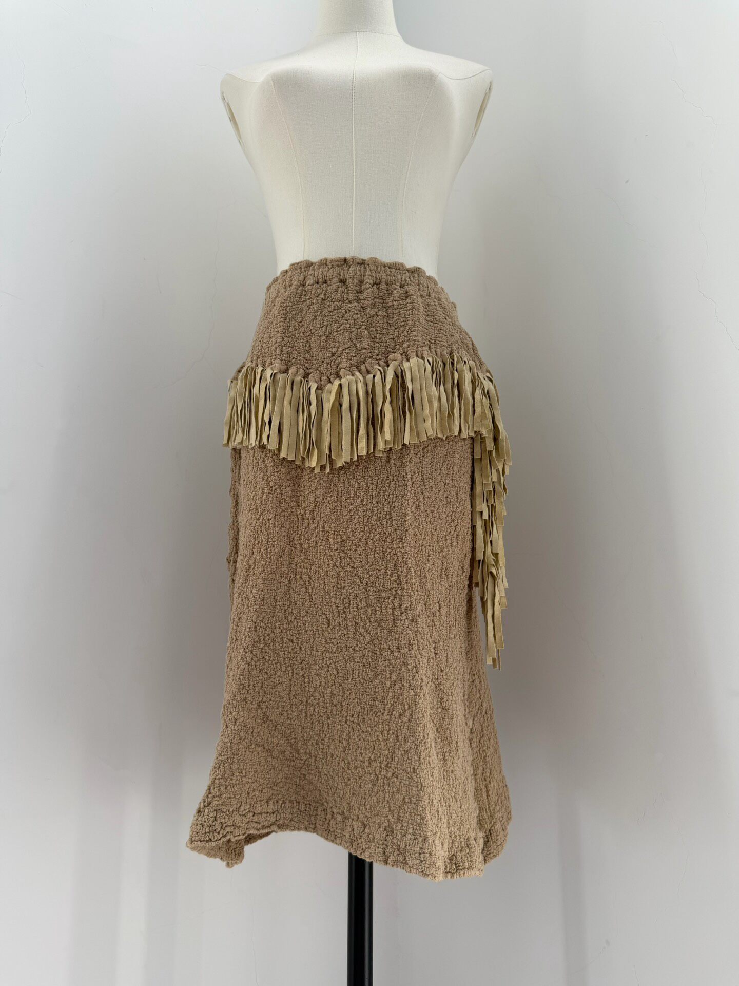 Issey Miyake Me Fringe Pleated Midi Skirt