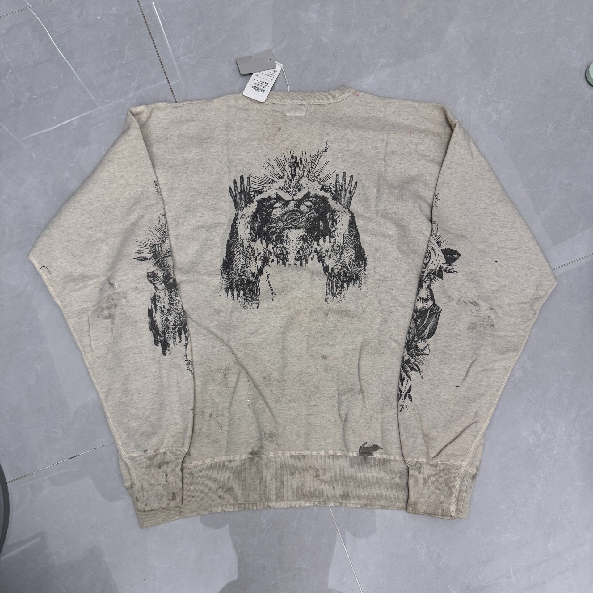 Saint Michael Comic Hooded Sweatshirt — front
