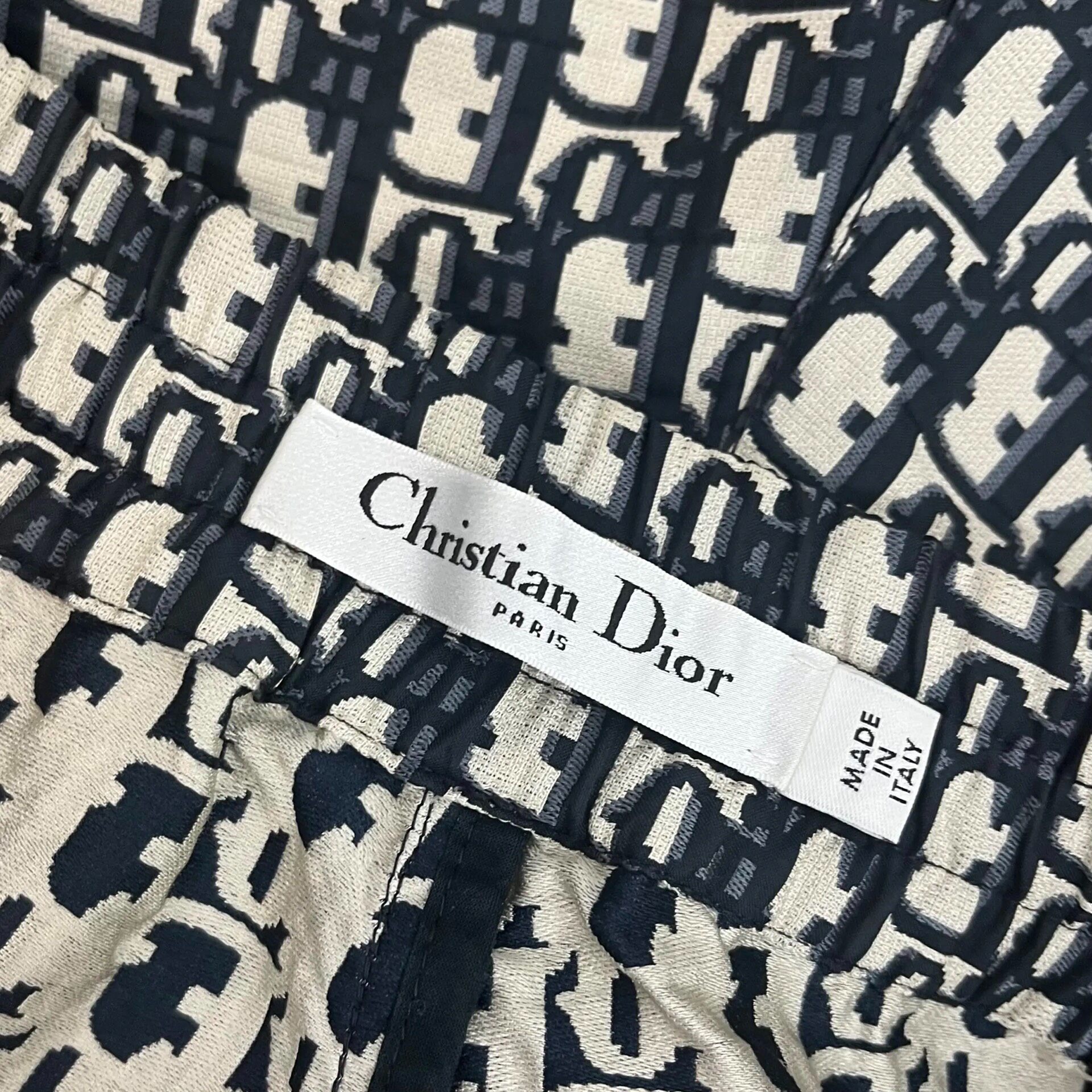Dior Monogram Blue Jogger Trousers — back
